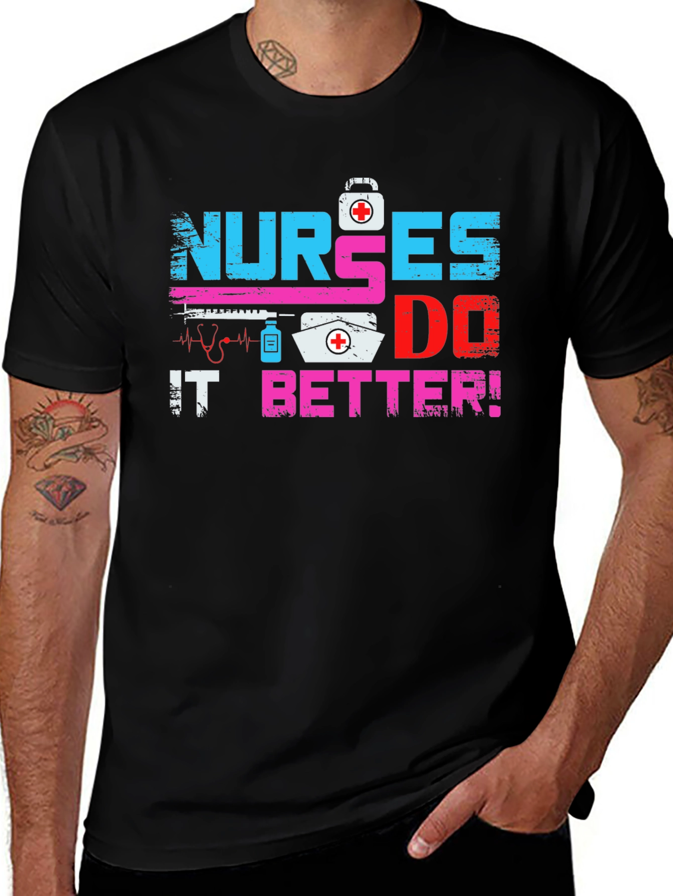 Variant 5 of Nurses Do It Better Graphic Tee