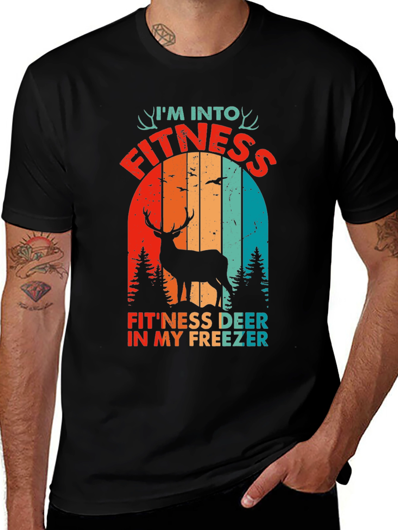 Variant 8 of Fitness Deer In My Freezer Graphic Tee