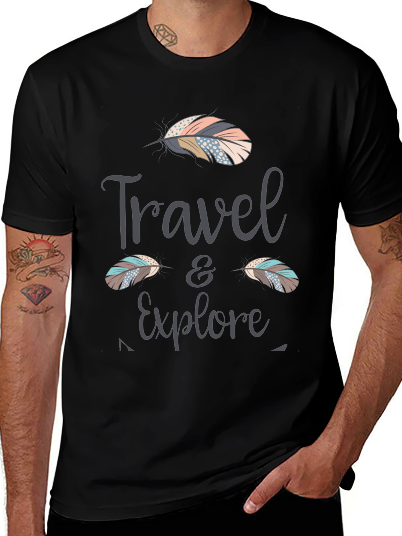 Travel & Explore Graphic Tee - Soft Cotton Comfort