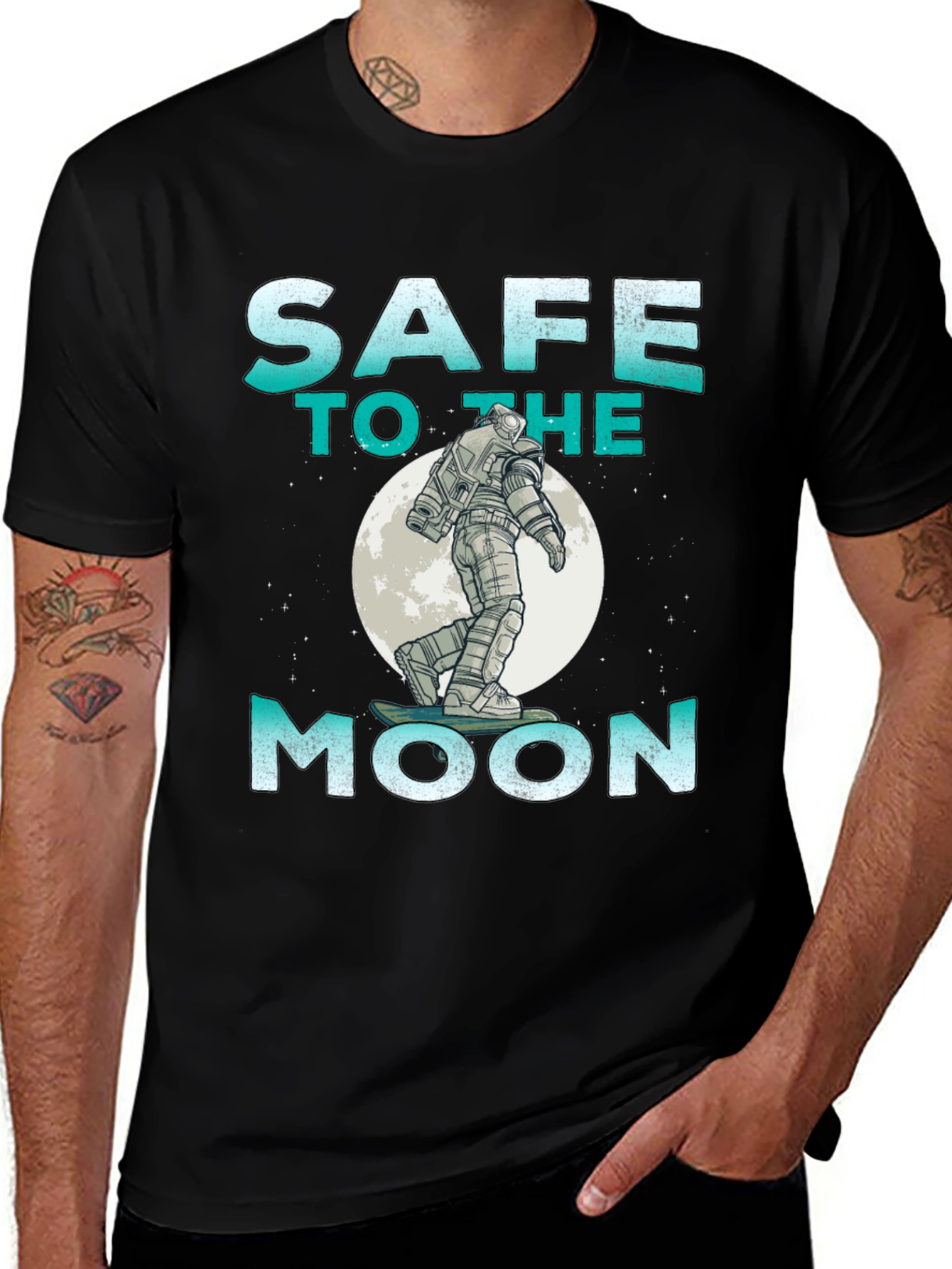 Variant 5 of Safe To The Moon Graphic Tee