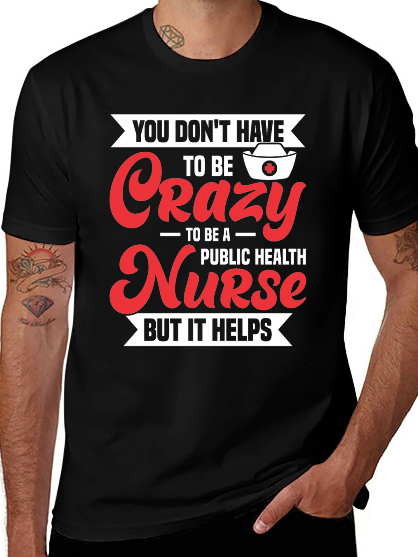 Variant 6 of Crazy Nurse T-Shirt: Public Health Humor Apparel