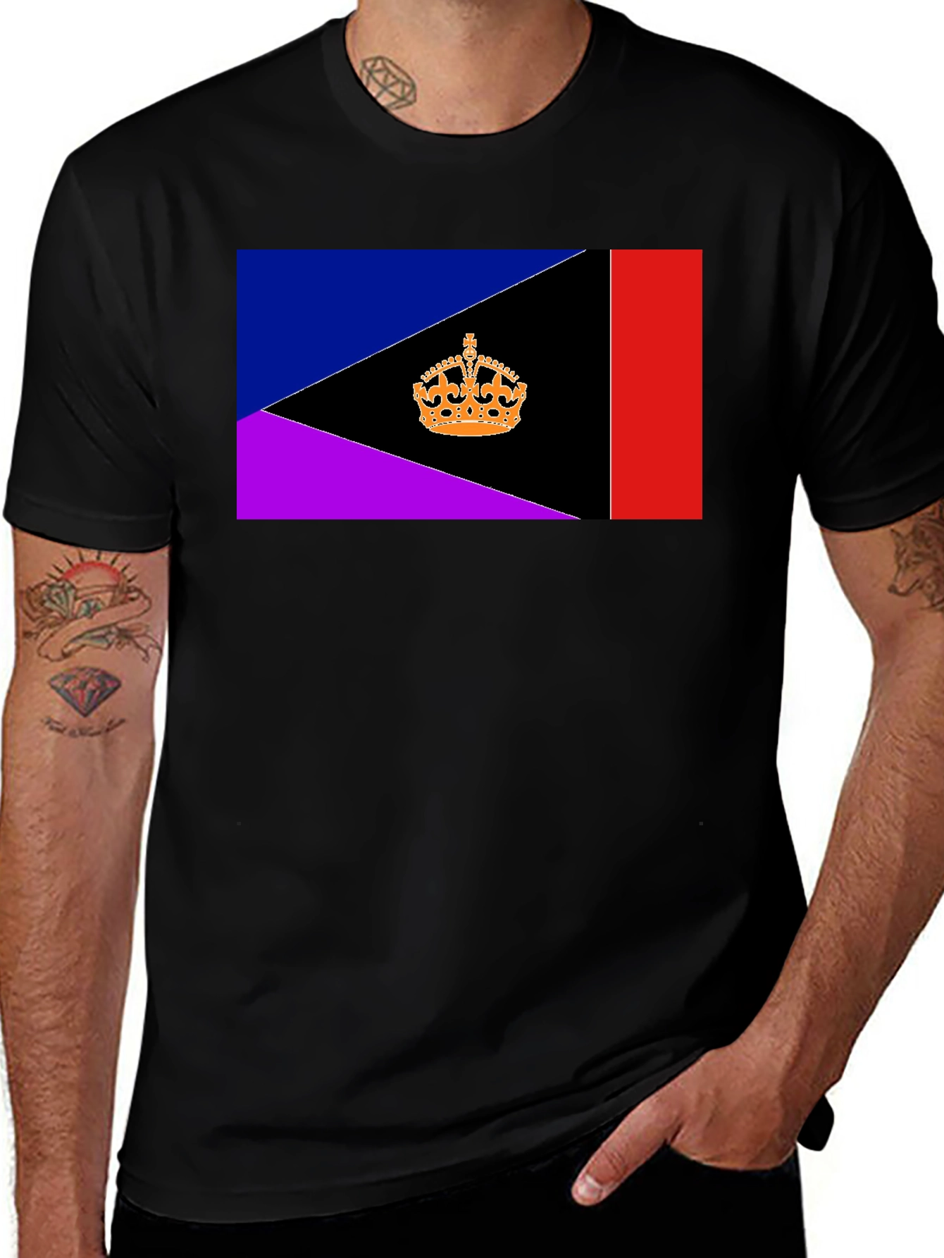 Variant 5 of Crown Flag Tee - Stylish Graphic T-Shirt