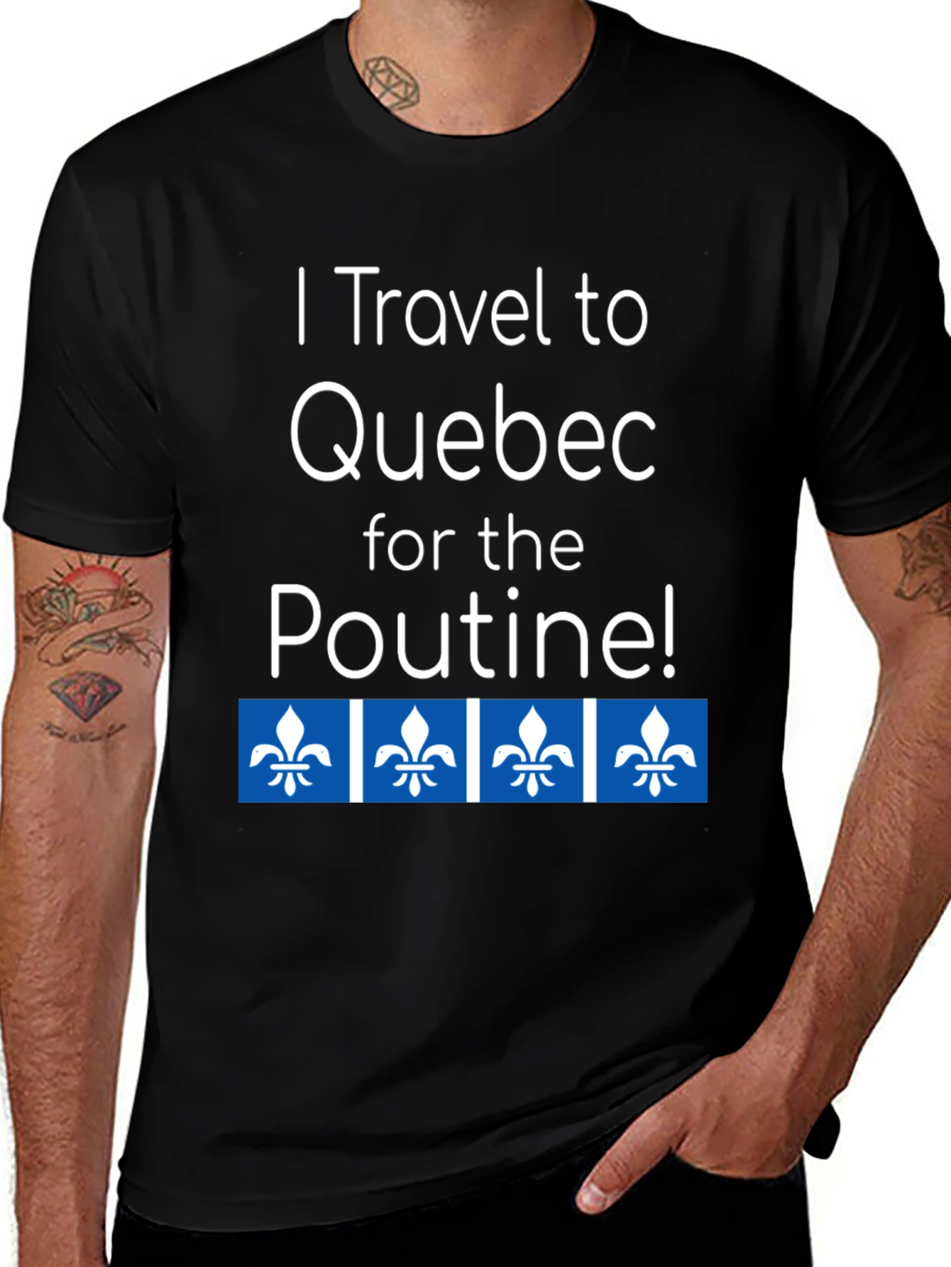 Variant 21 of Quebec Poutine Travel T-Shirt