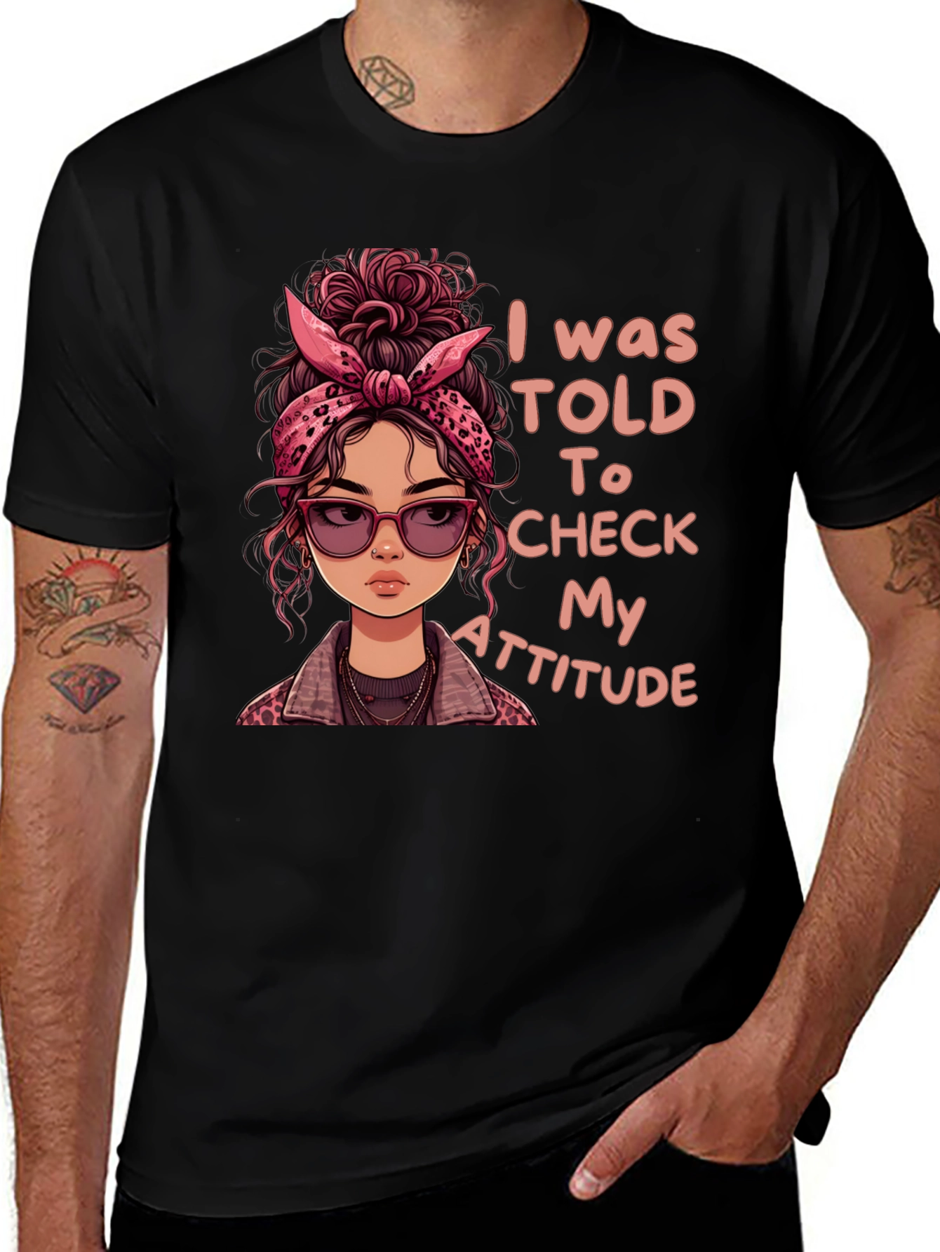 Sassy Attitude Graphic Tee - Check My Attitude T-Shirt