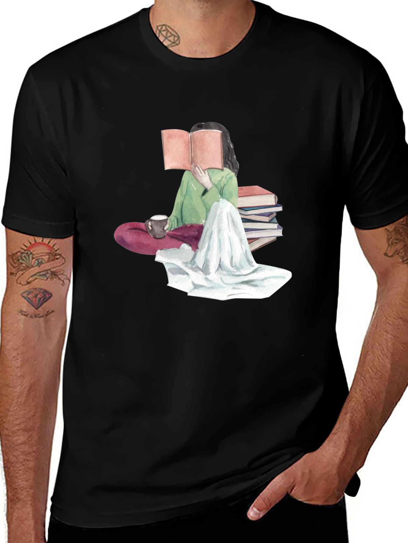 Variant 29 of Book Lover's Graphic Tee - Literary Comfort