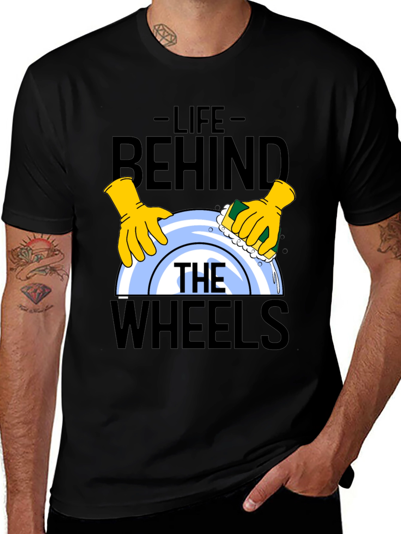 Variant 24 of Life Behind The Wheels Graphic T-Shirt