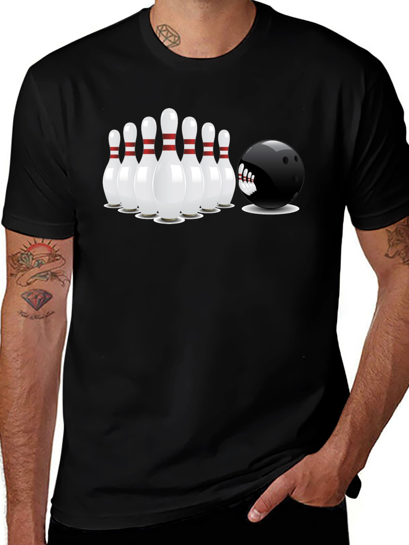 Variant 8 of Bowling Strike Graphic T-Shirt - Unisex