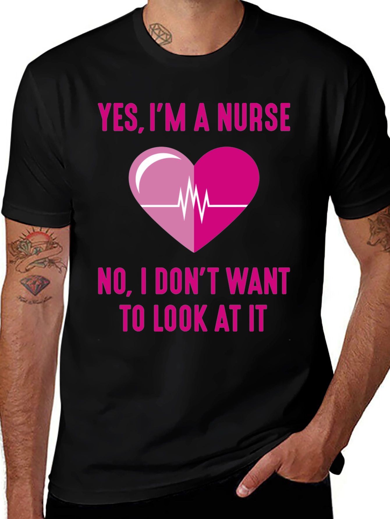 Variant 30 of Funny Nurse T-Shirt - Yes, I'm A Nurse Graphic Tee