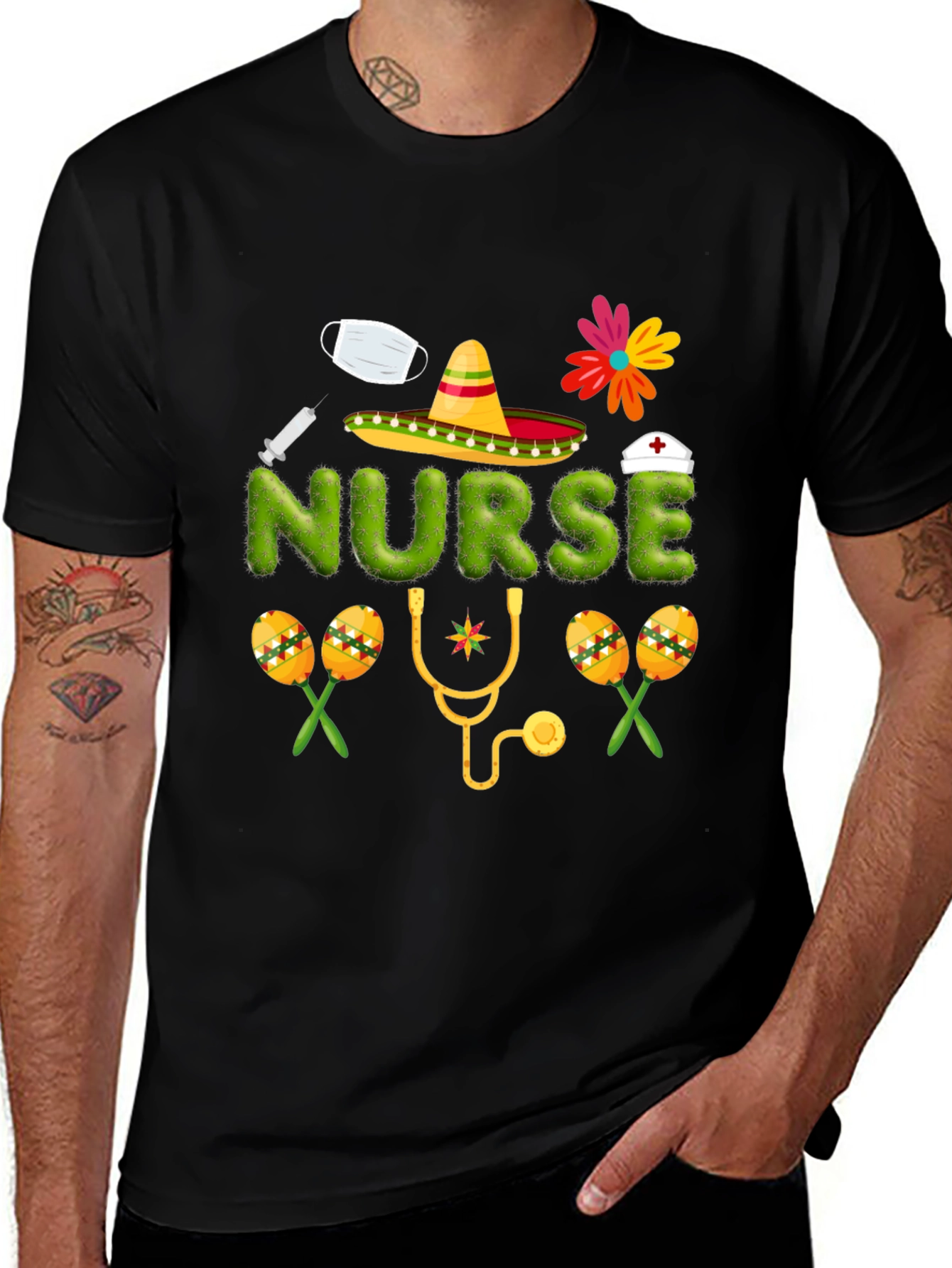 Cinco de Mayo Nurse T-Shirt - Festive Healthcare Apparel