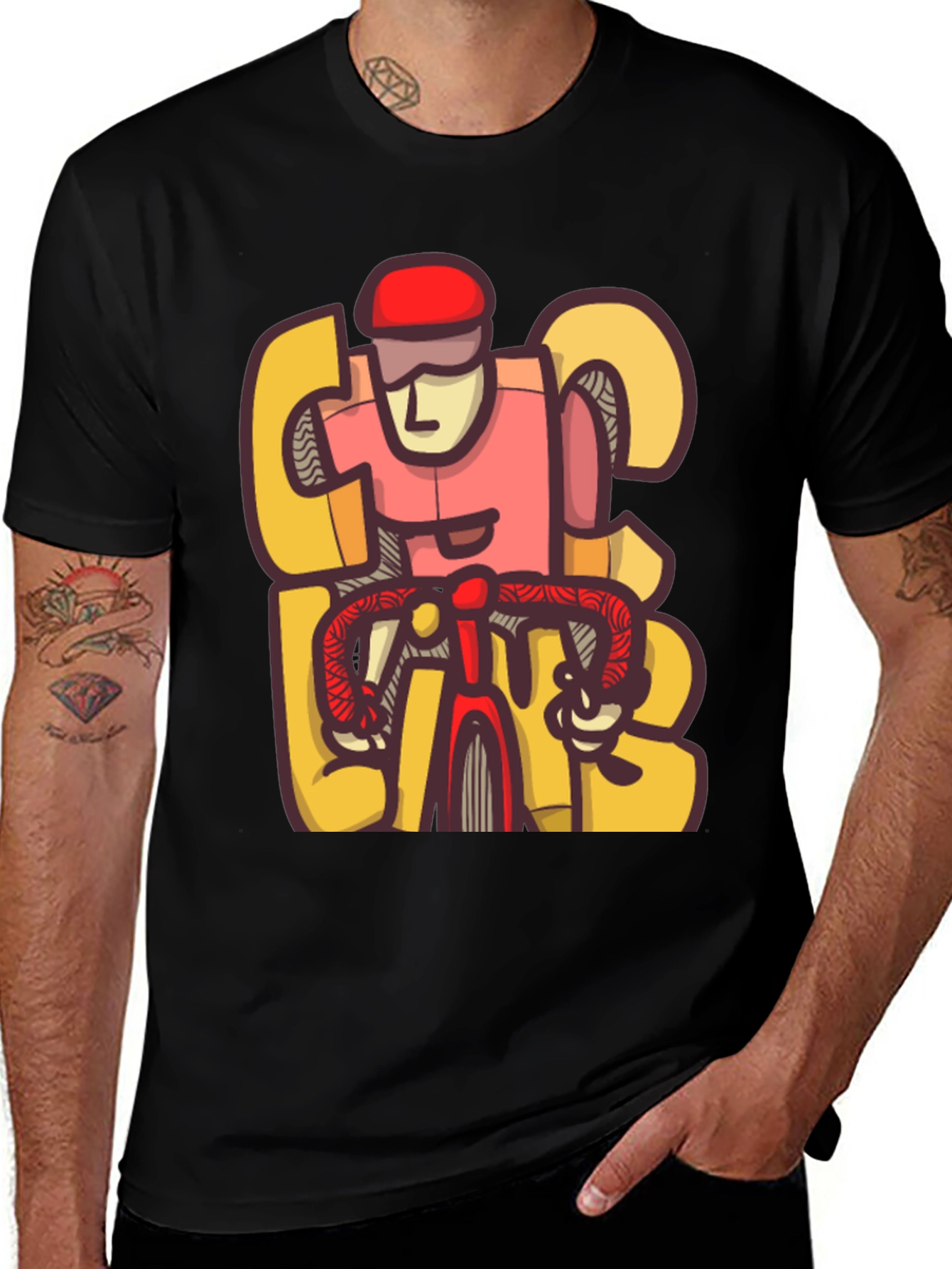 Variant 24 of Cycling Rider Graphic T-Shirt