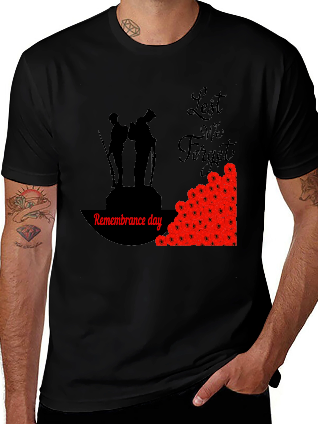 Remembrance Day T-Shirt - Lest We Forget