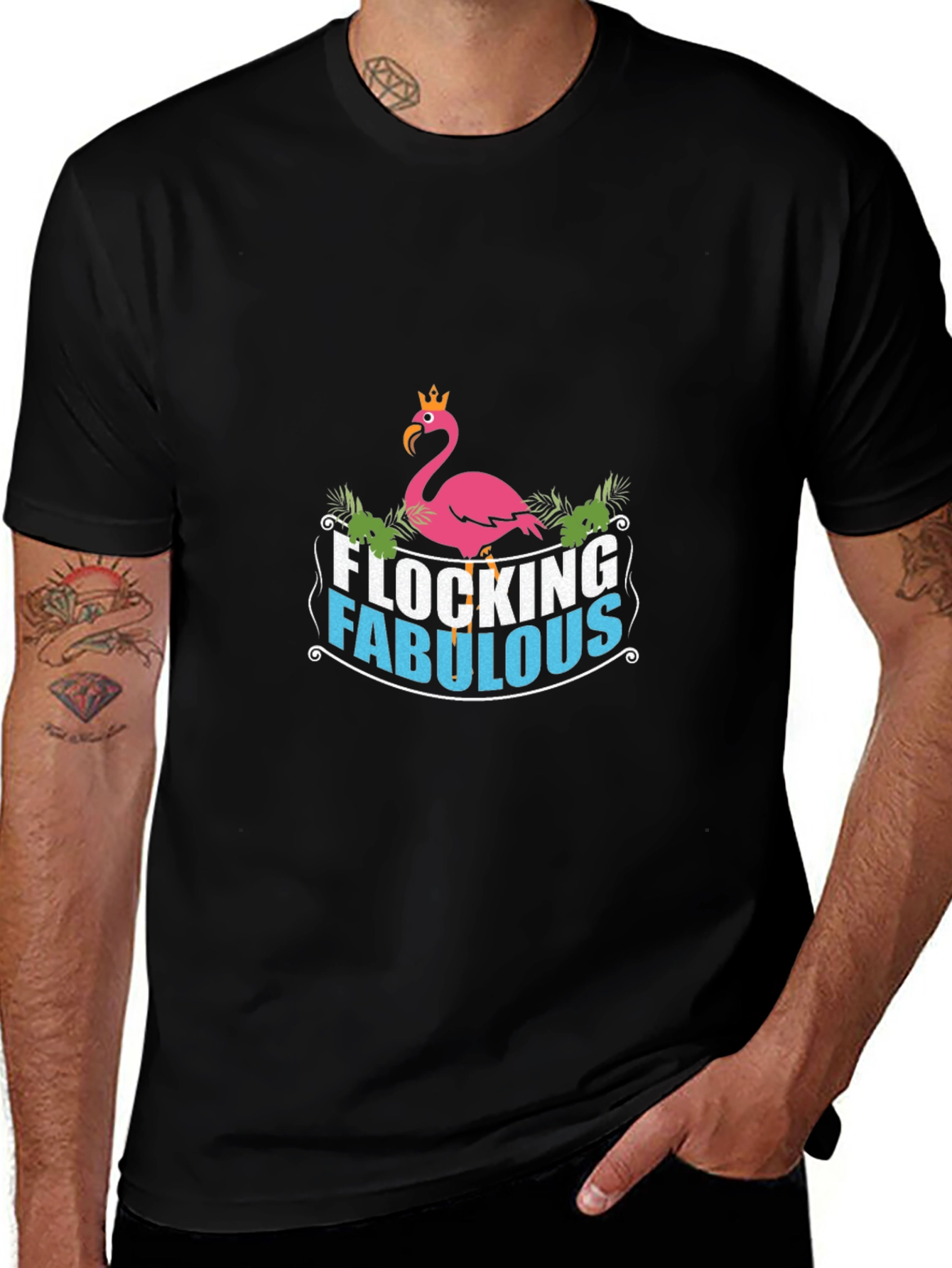 Variant 24 of Flocking Fabulous Flamingo Graphic T-Shirt