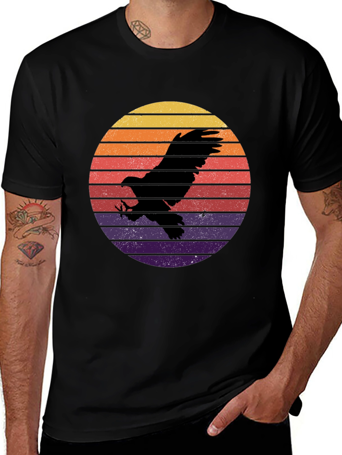 Variant 28 of Eagle Sunset Graphic T-Shirt