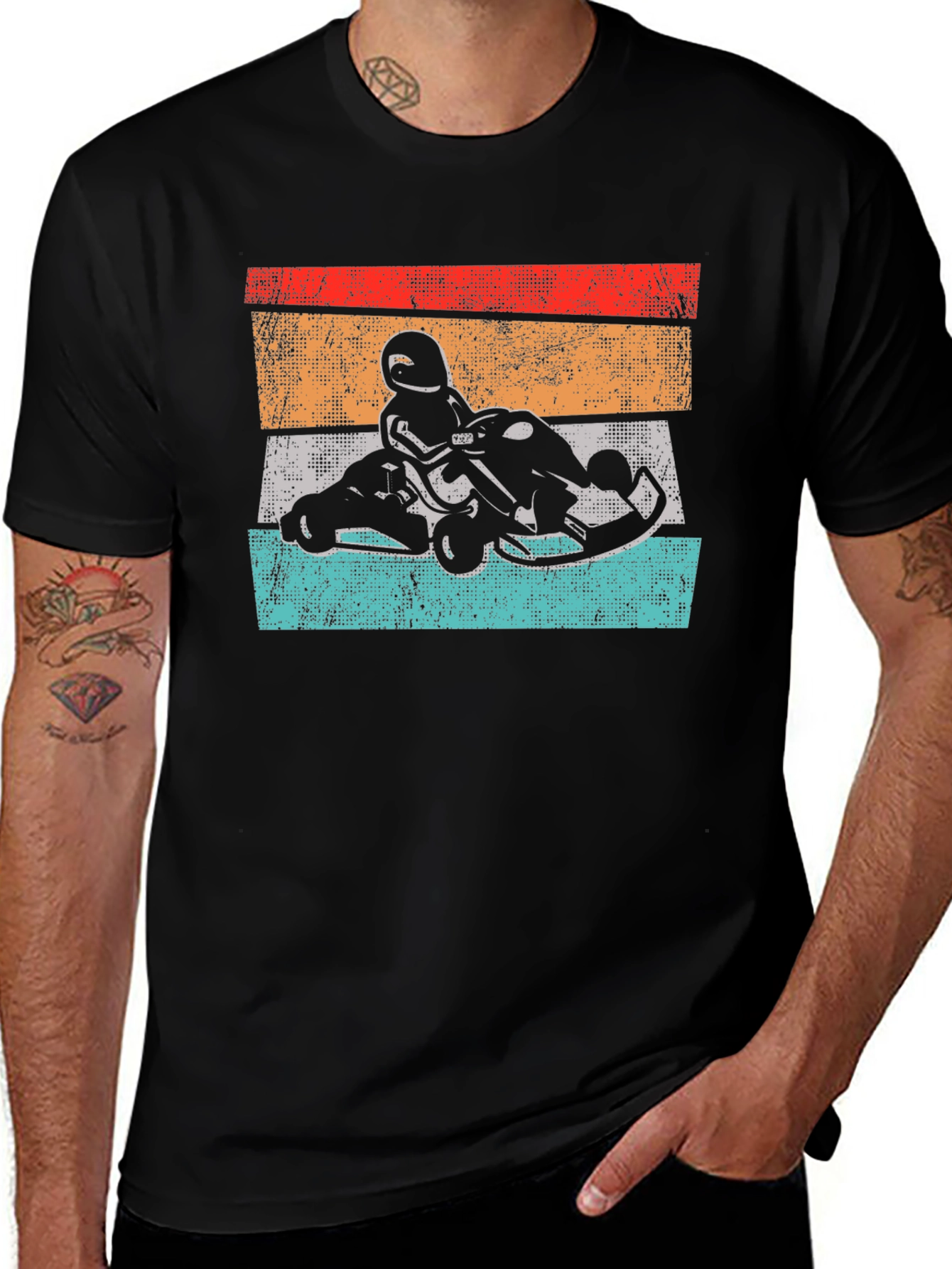 Variant 27 of Retro Go-Kart T-Shirt - Vintage Racing Style Tee