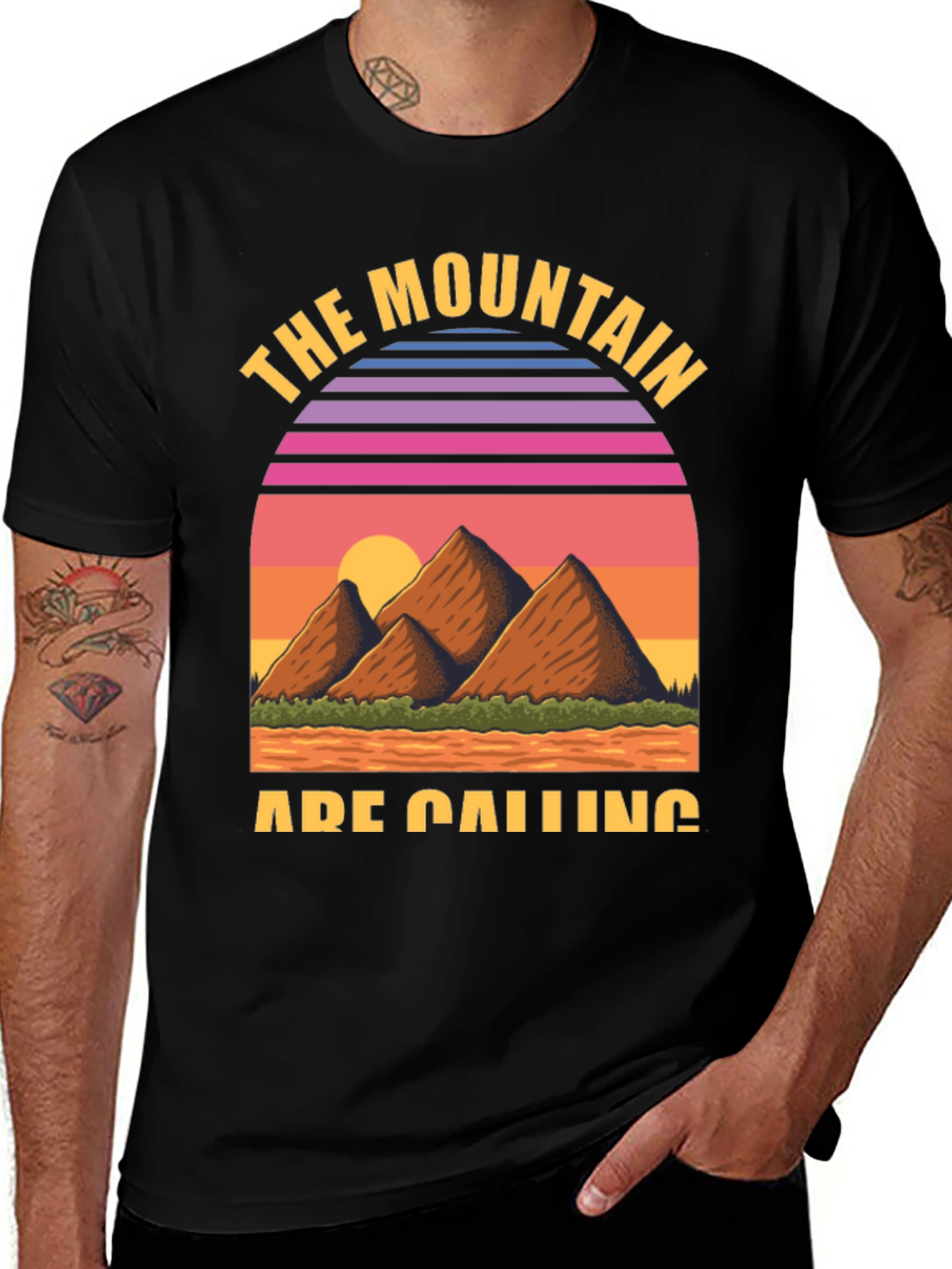 Variant 18 of The Mountain is Calling Graphic Tee