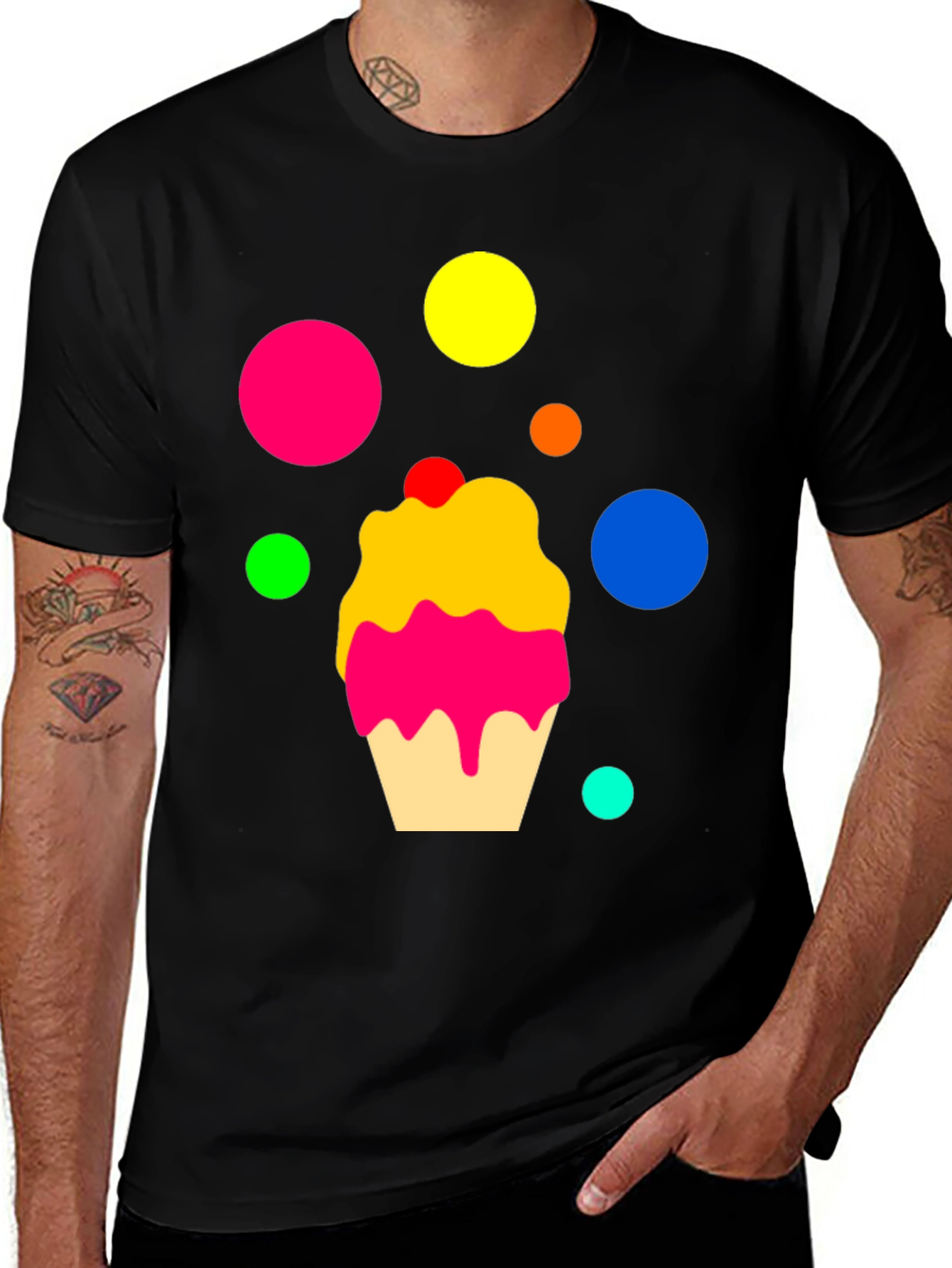 Variant 8 of Fun Cupcake Graphic T-Shirt
