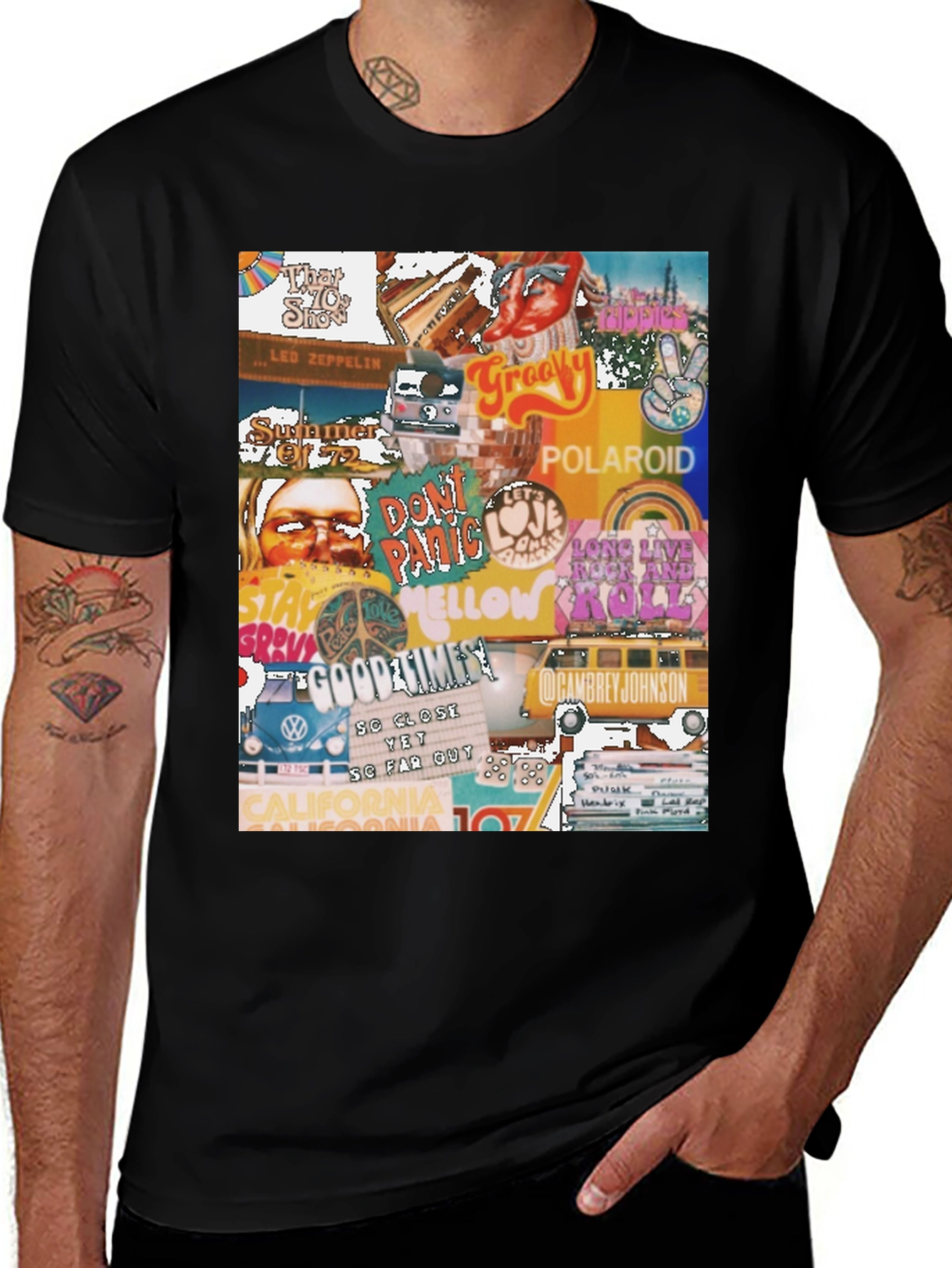 Variant 5 of Vintage 70s Collage T-Shirt