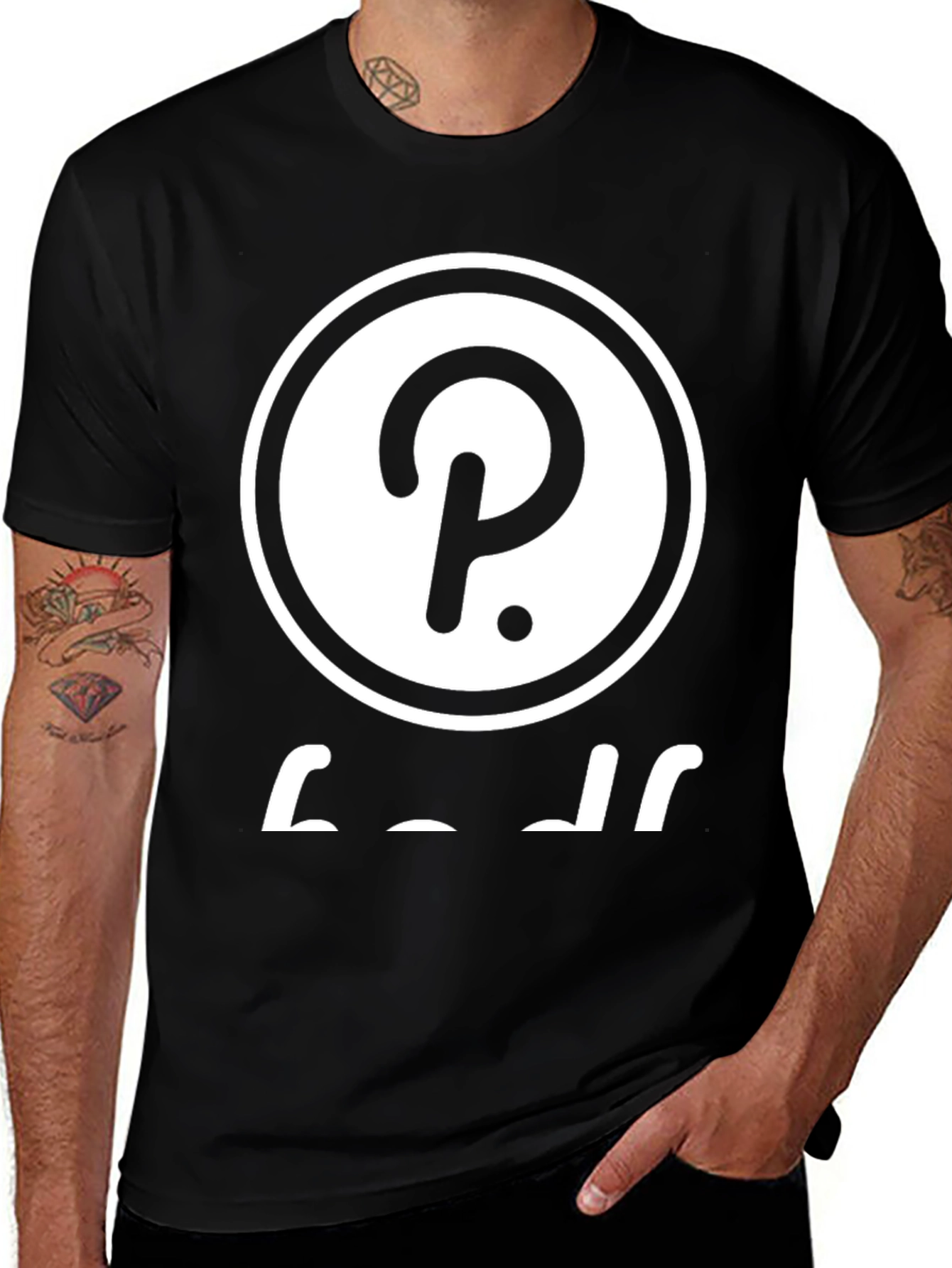 Variant 16 of Polkadot Inspired Black T-Shirt
