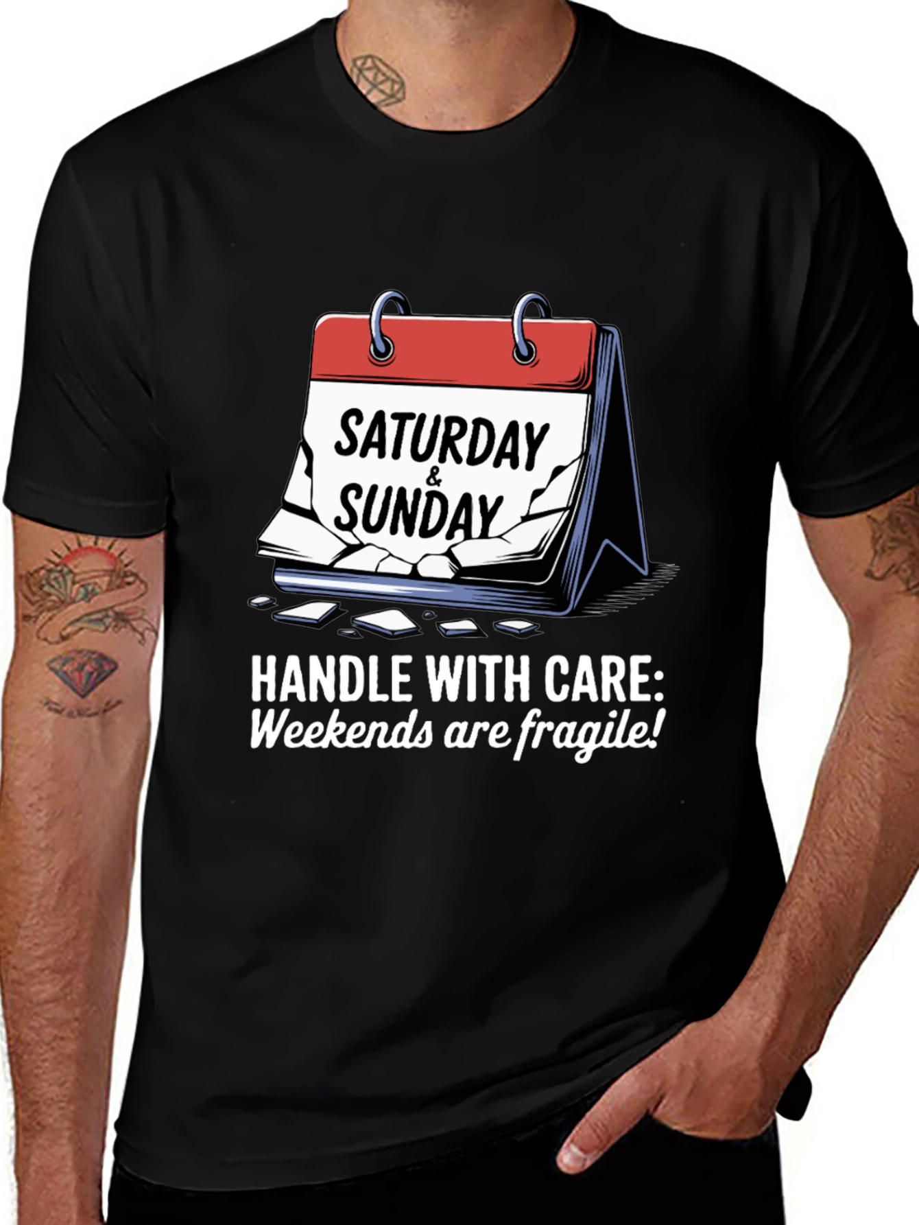 Variant 26 of Handle Weekends with Care T-Shirt