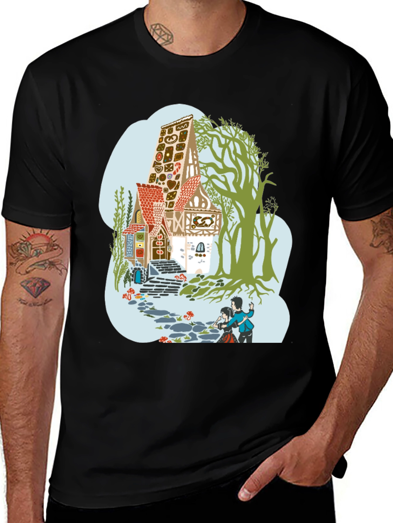 Hansel & Gretel T-Shirt - Classic Fairy Tale Tee