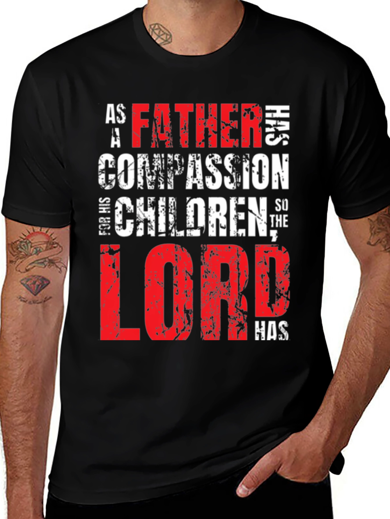 Variant 6 of Father Lord Has Compassion Black T-Shirt