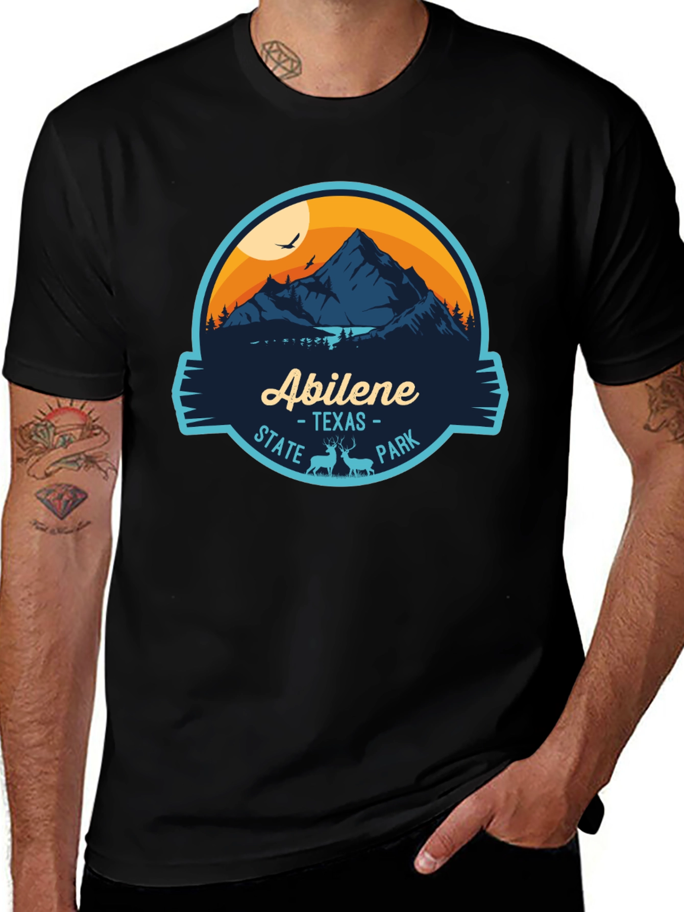 Abilene Texas State Park Black Graphic Tee