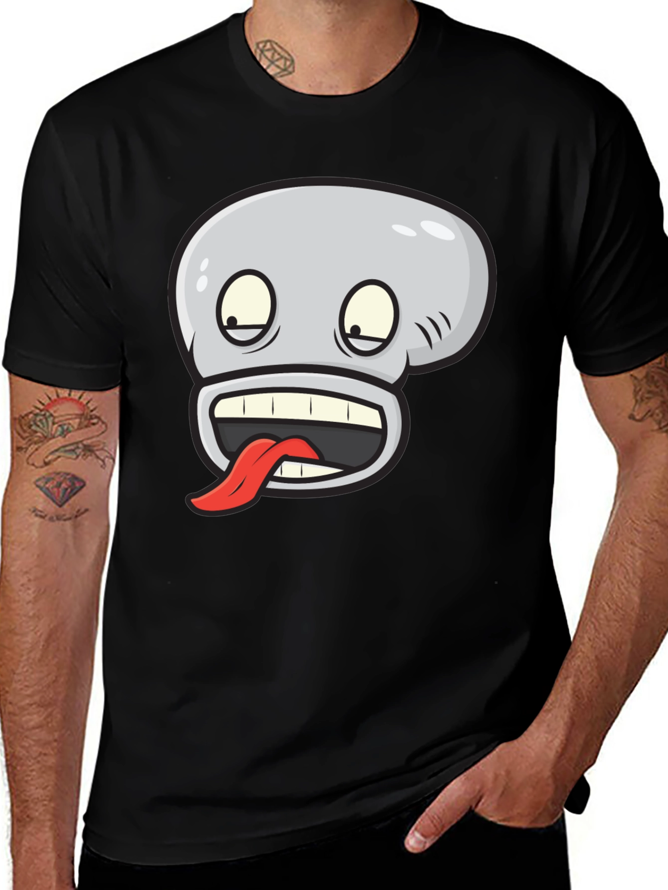 Variant 30 of Crazy Tongue Out Cartoon Graphic T-Shirt
