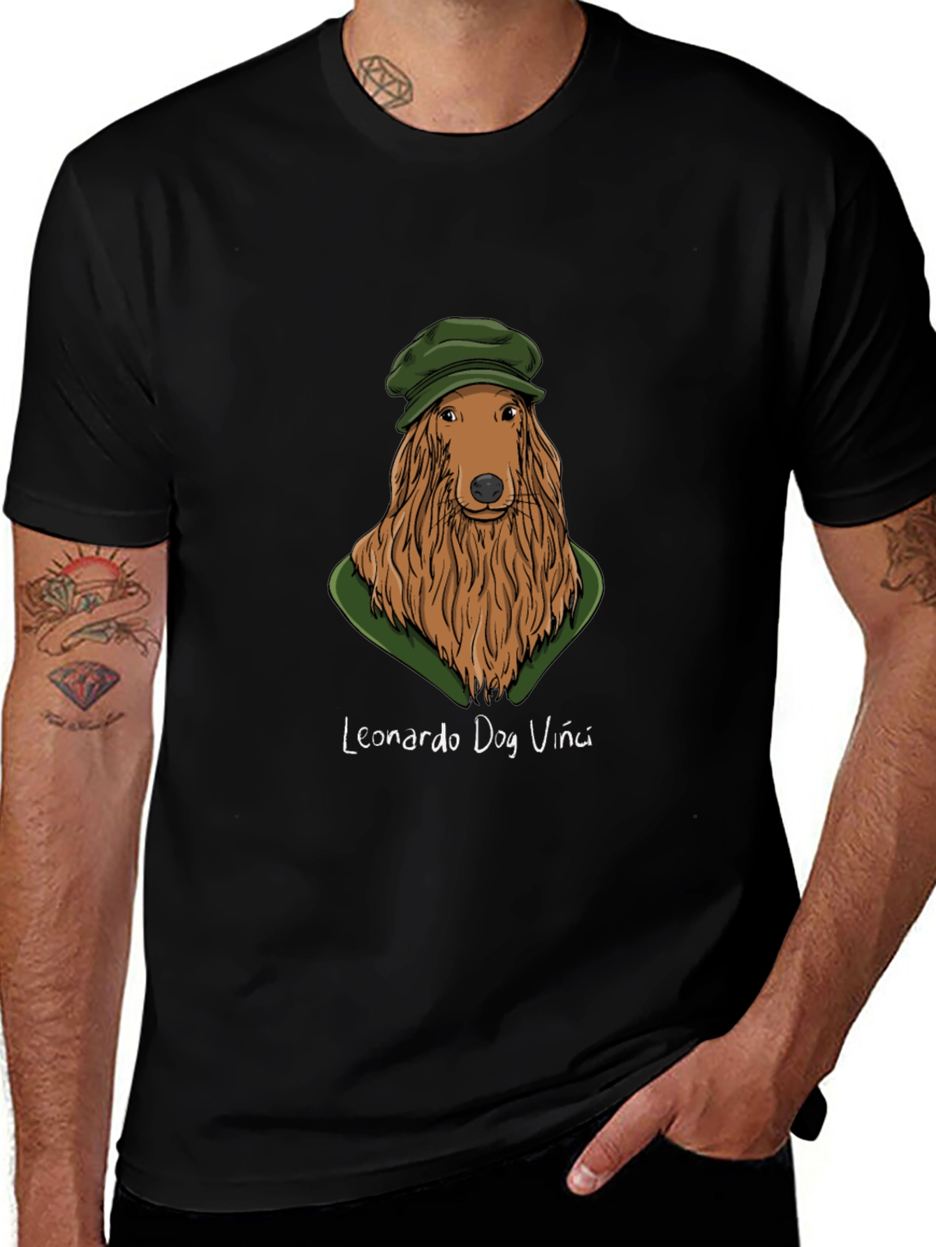 Leonardo Dog Vinci T-Shirt - Funny Art Tee