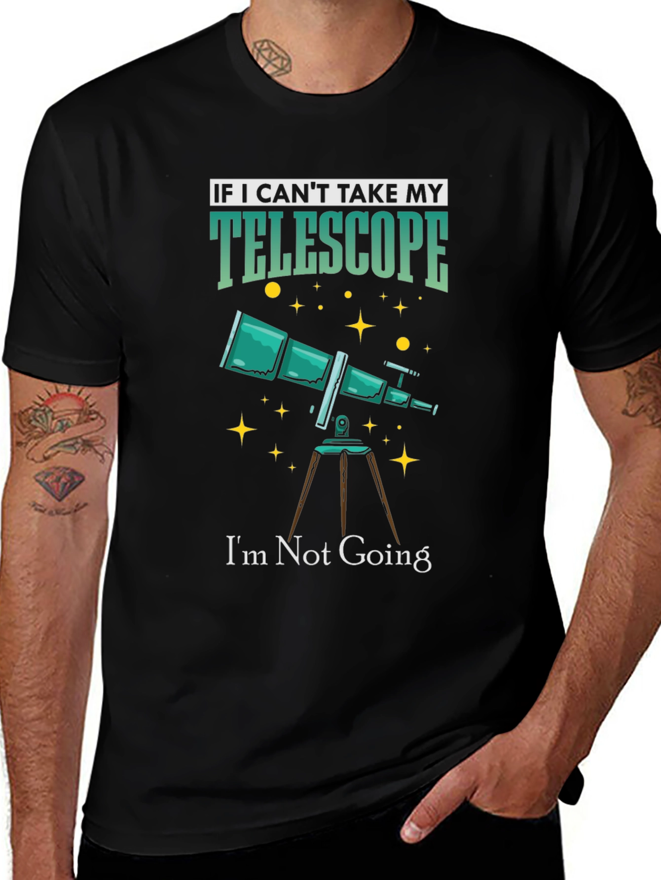 Variant 14 of Telescope Graphic Tee - Astronomy Lover Gift