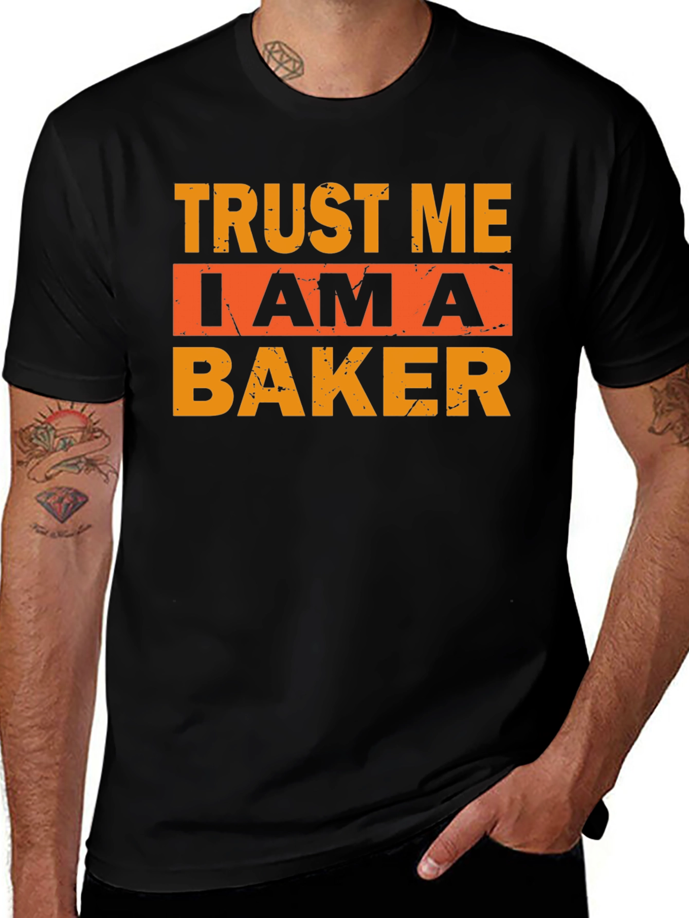 Variant 22 of Trust Me I Am A Baker T-Shirt - Black