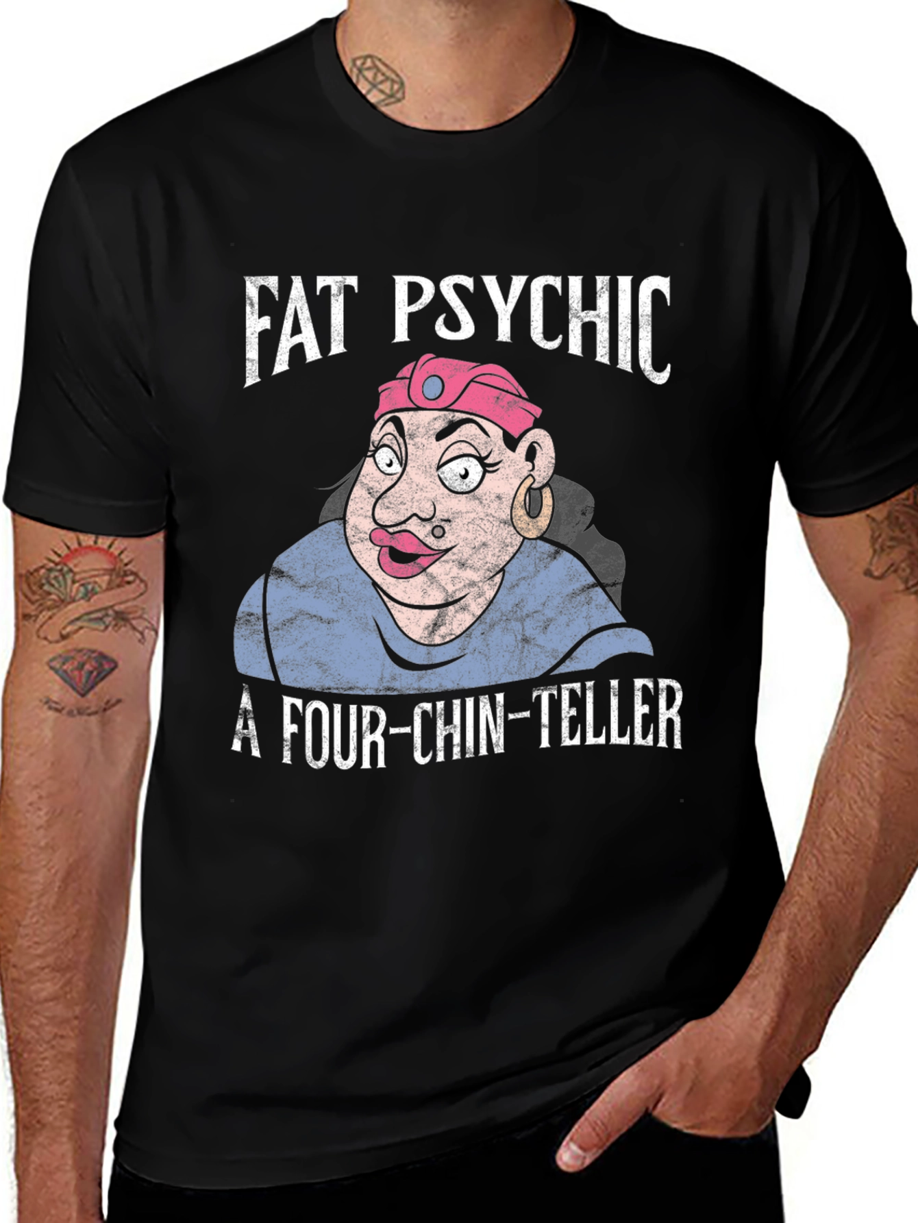 Fat Psychic Four-Chin-Teller Novelty T-Shirt