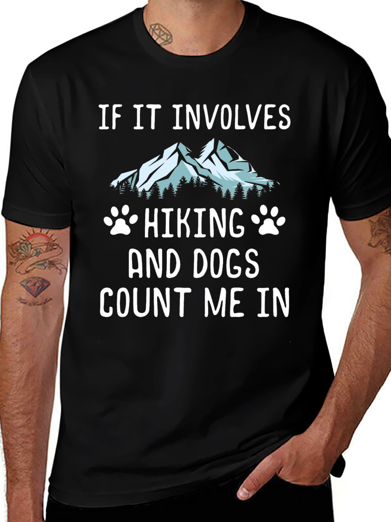 Variant 21 of Hiking and Dogs Graphic Tee