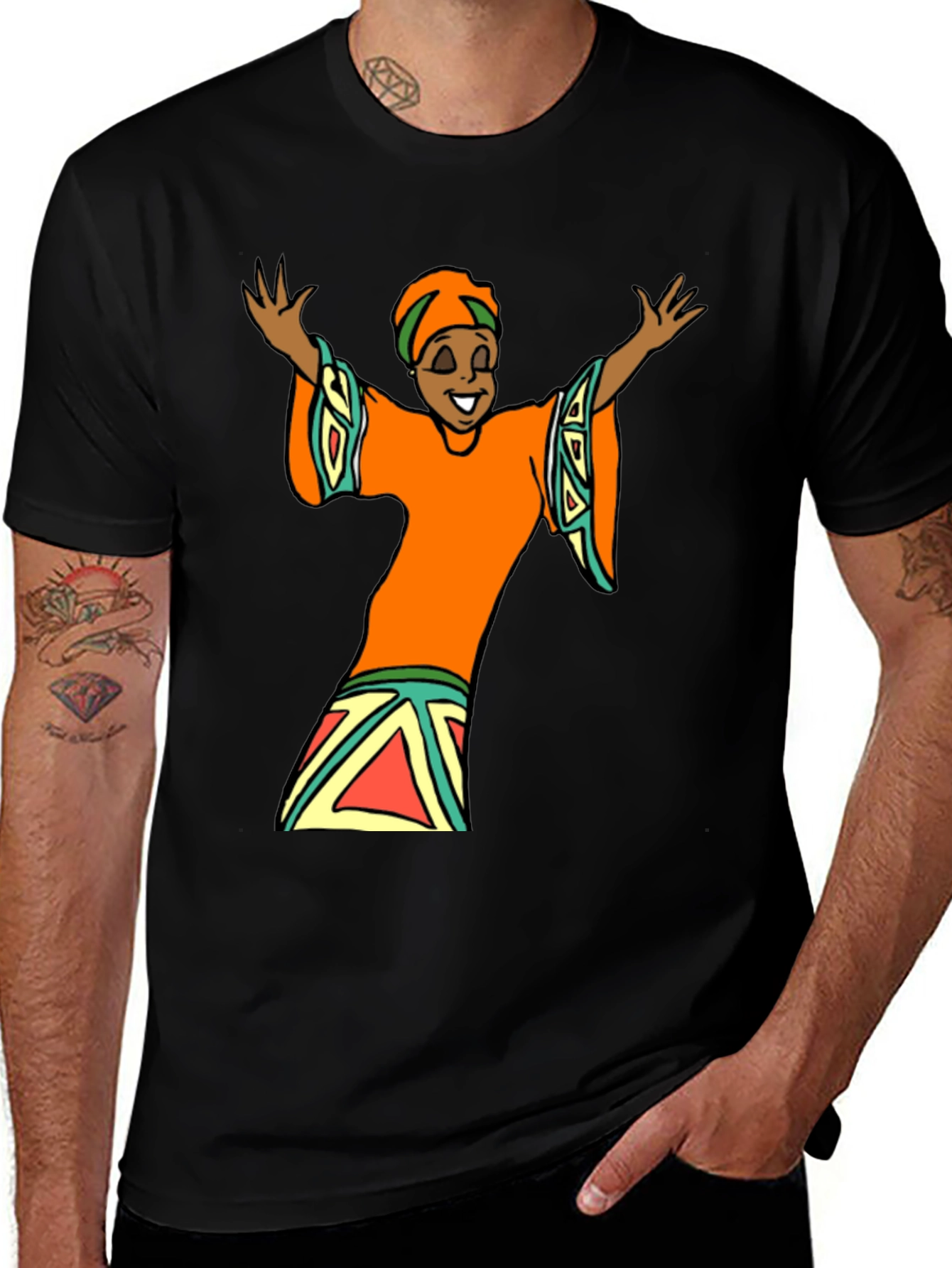 Variant 15 of Graphic Tee - African Woman Design