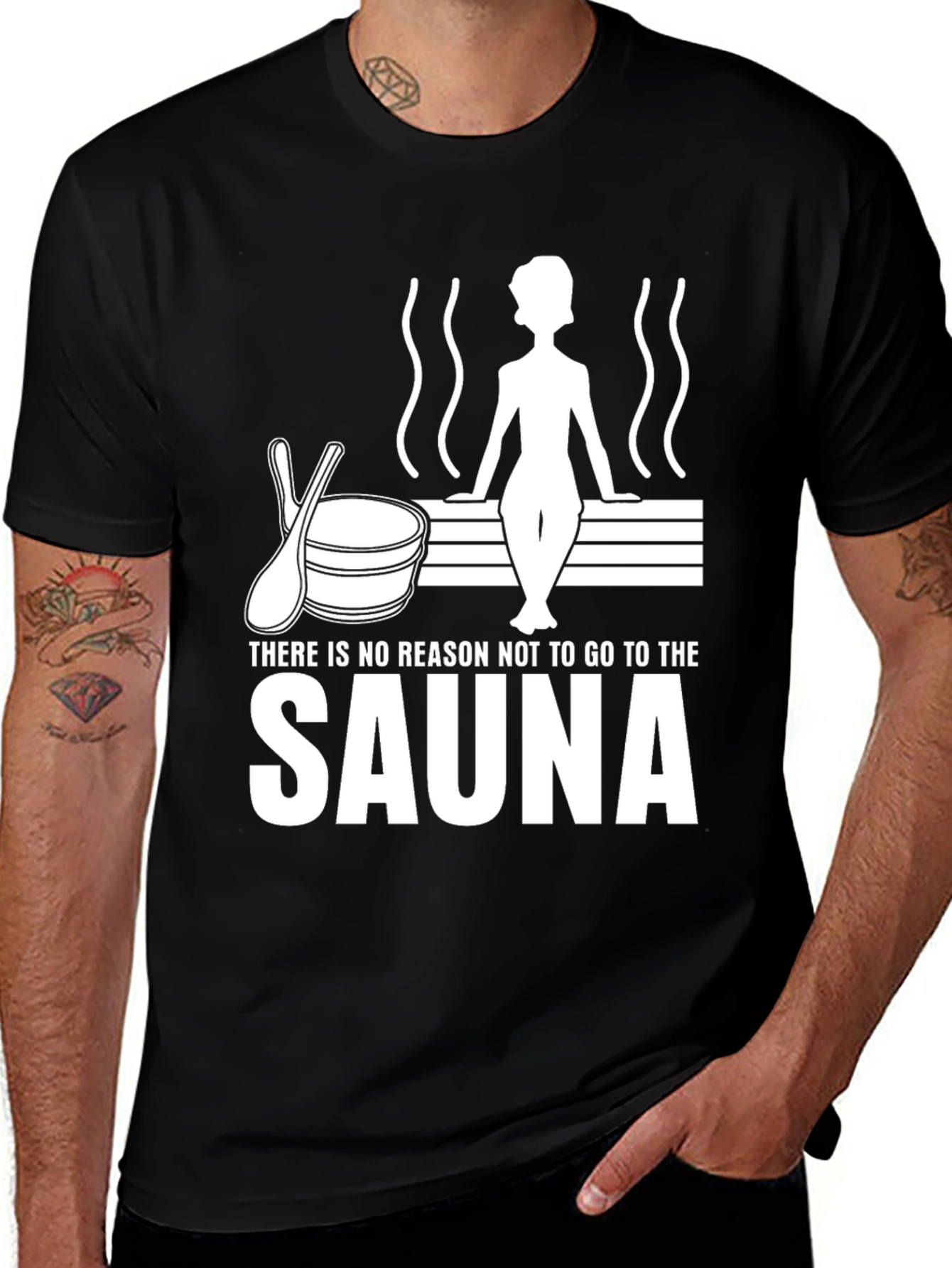 Variant 27 of Sauna Time! Graphic Tee - Stylish and Comfortable