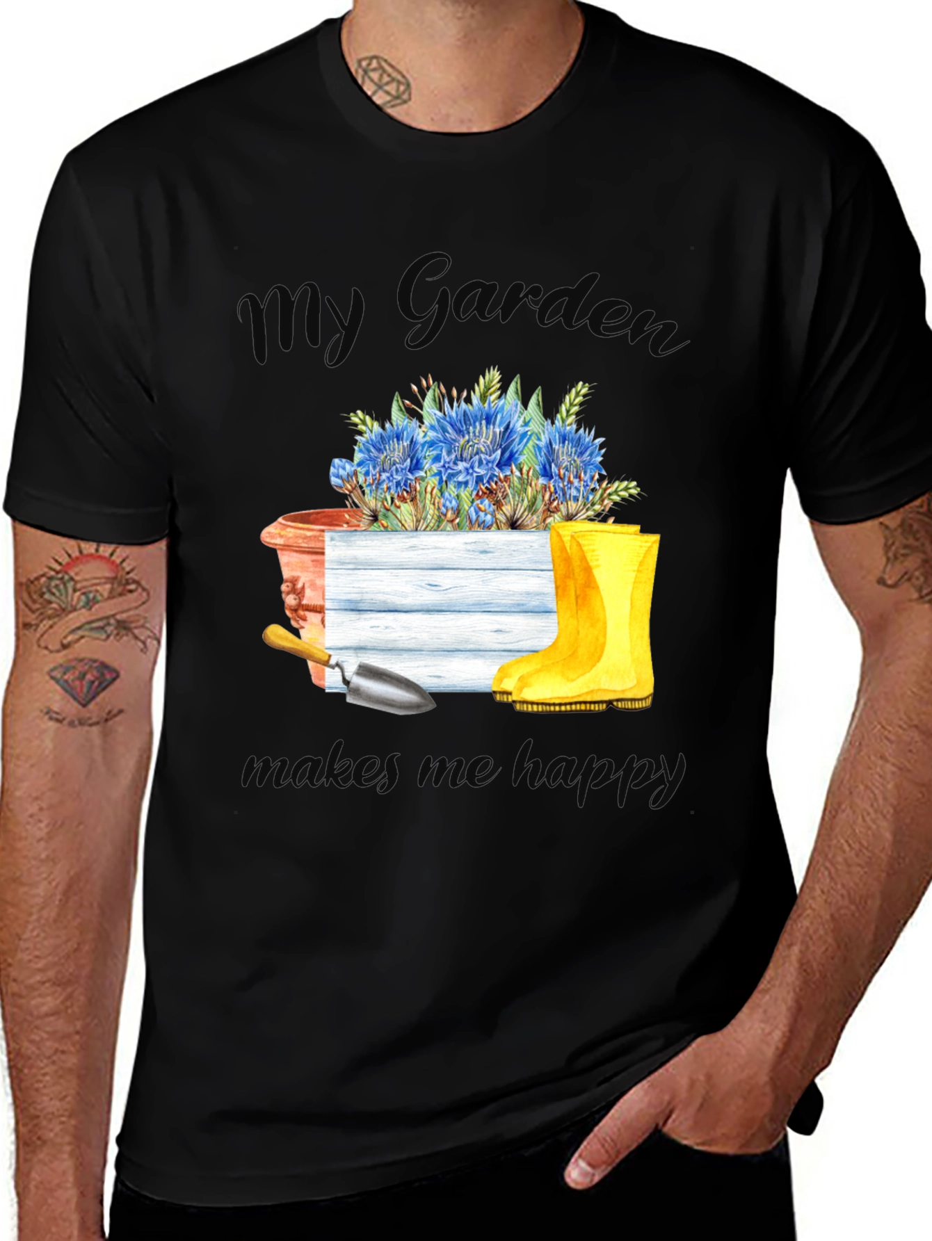 Variant 13 of Gardening Lover T-Shirt: My Garden Makes Me Happy