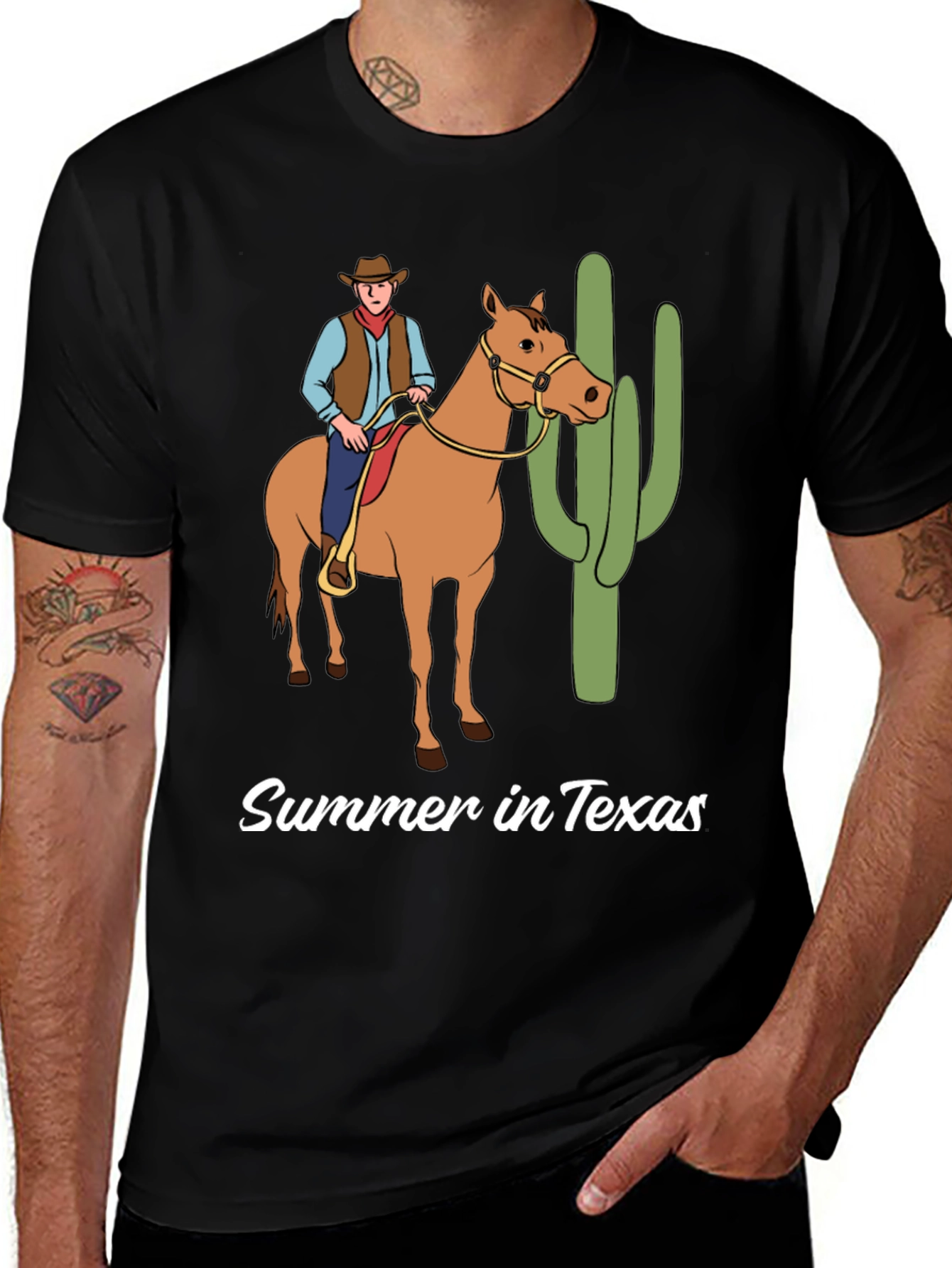 Variant 9 of Summer in Texas Cowboy T-Shirt