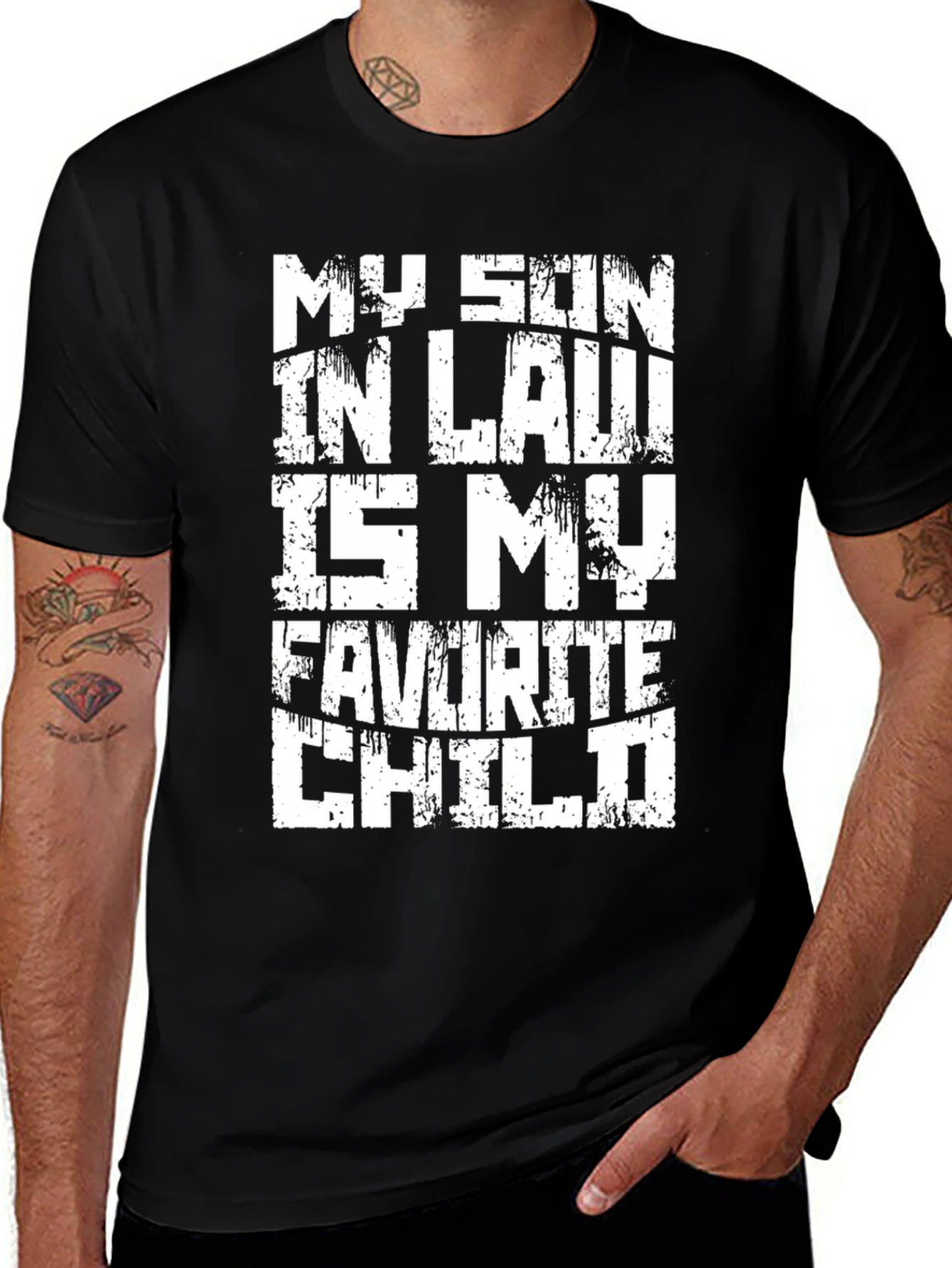 Variant 20 of Funny 'My Son-In-Law Is My Favorite Child' Graphic Tee