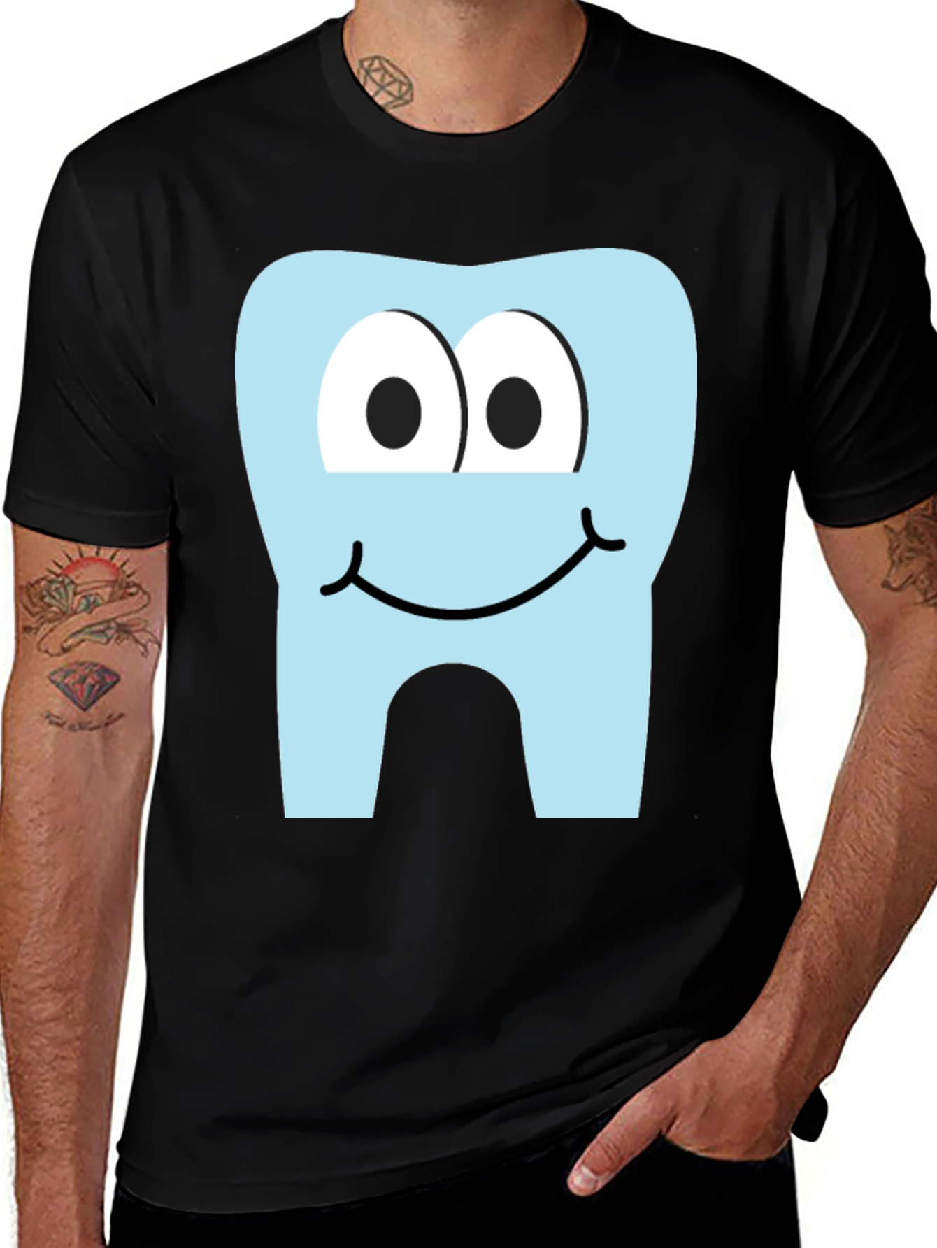 Cartoon Tooth Graphic Tee