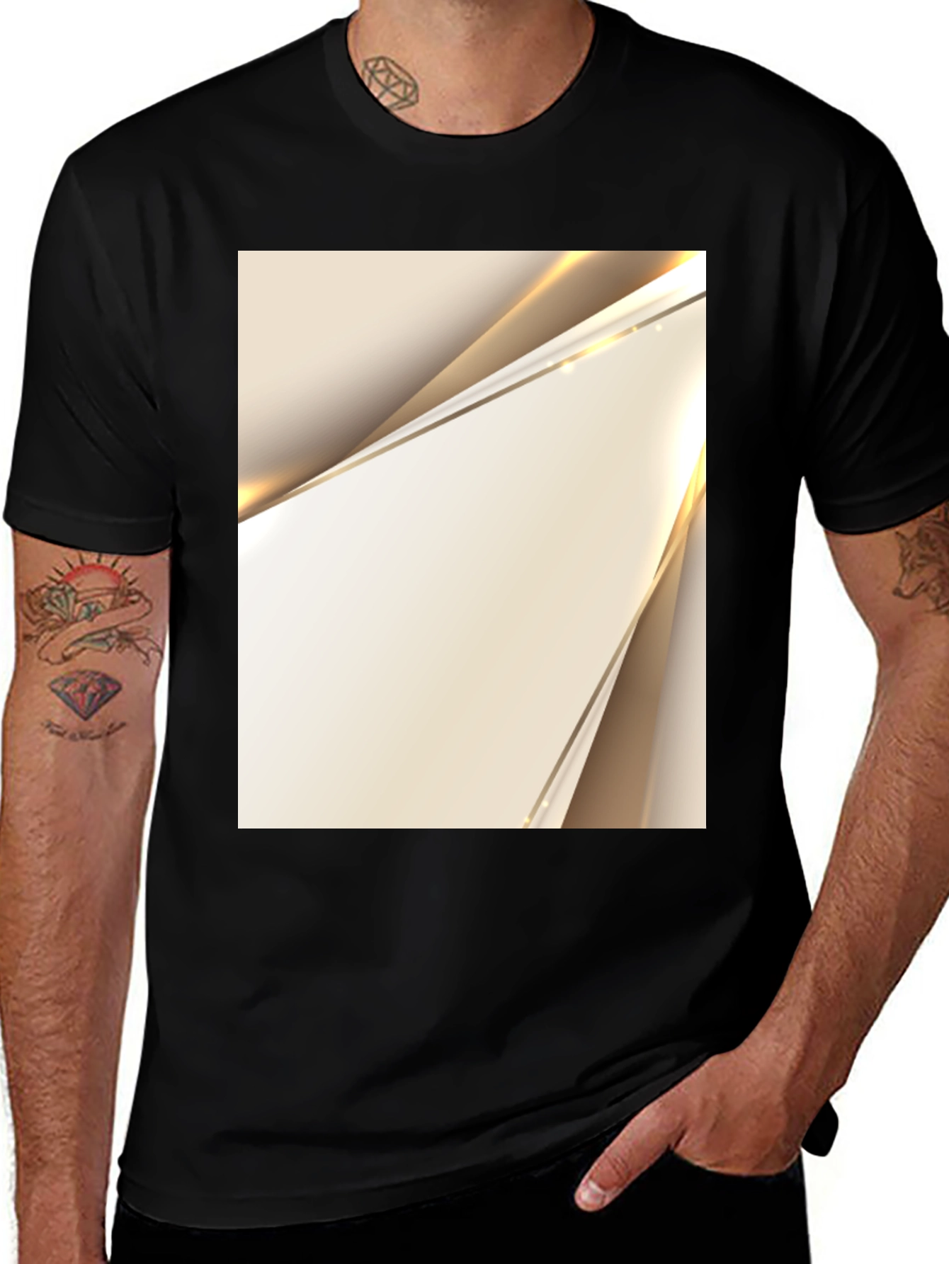 Variant 11 of Modern Abstract Art Black T-Shirt