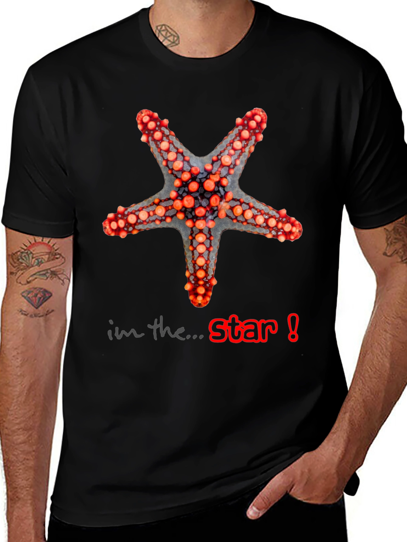 Variant 10 of Starfish Graphic T-Shirt - I'm the Star!