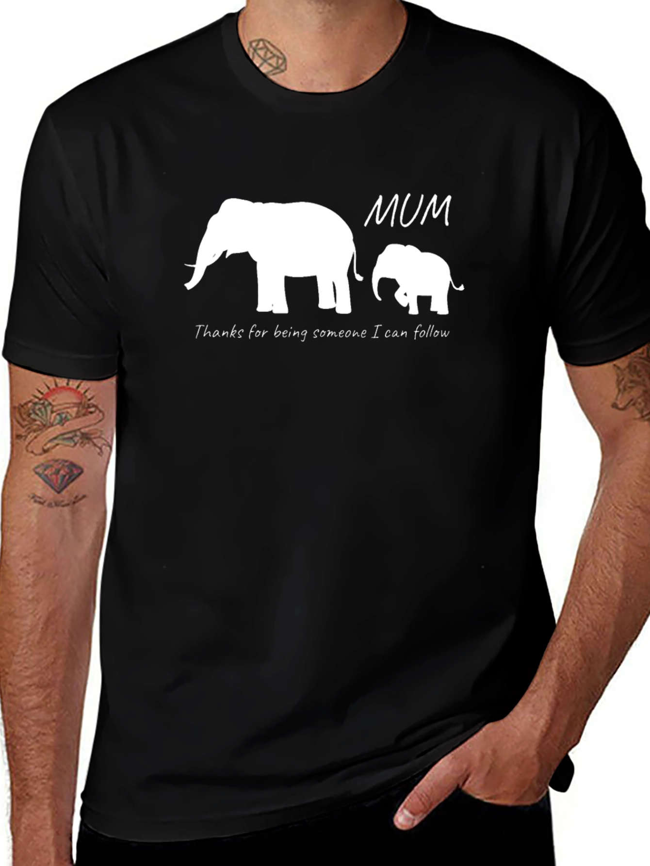 Variant 13 of Mum Elephant T-Shirt - Someone I Can Follow