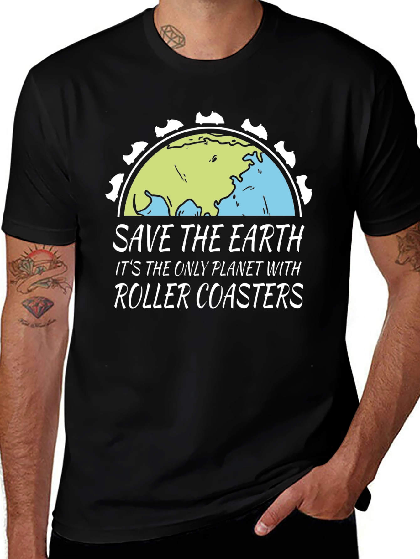 Save the Earth Roller Coaster T-Shirt