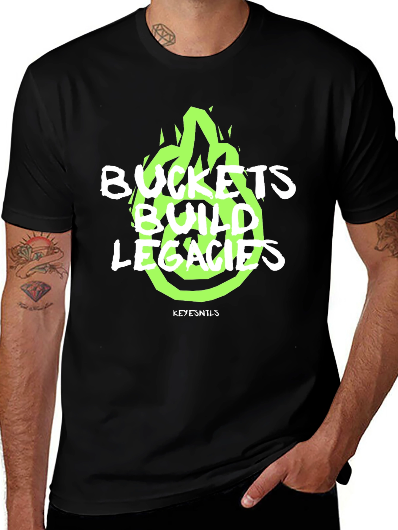 Variant 14 of Buckets Build Legacies Graphic Tee - Black