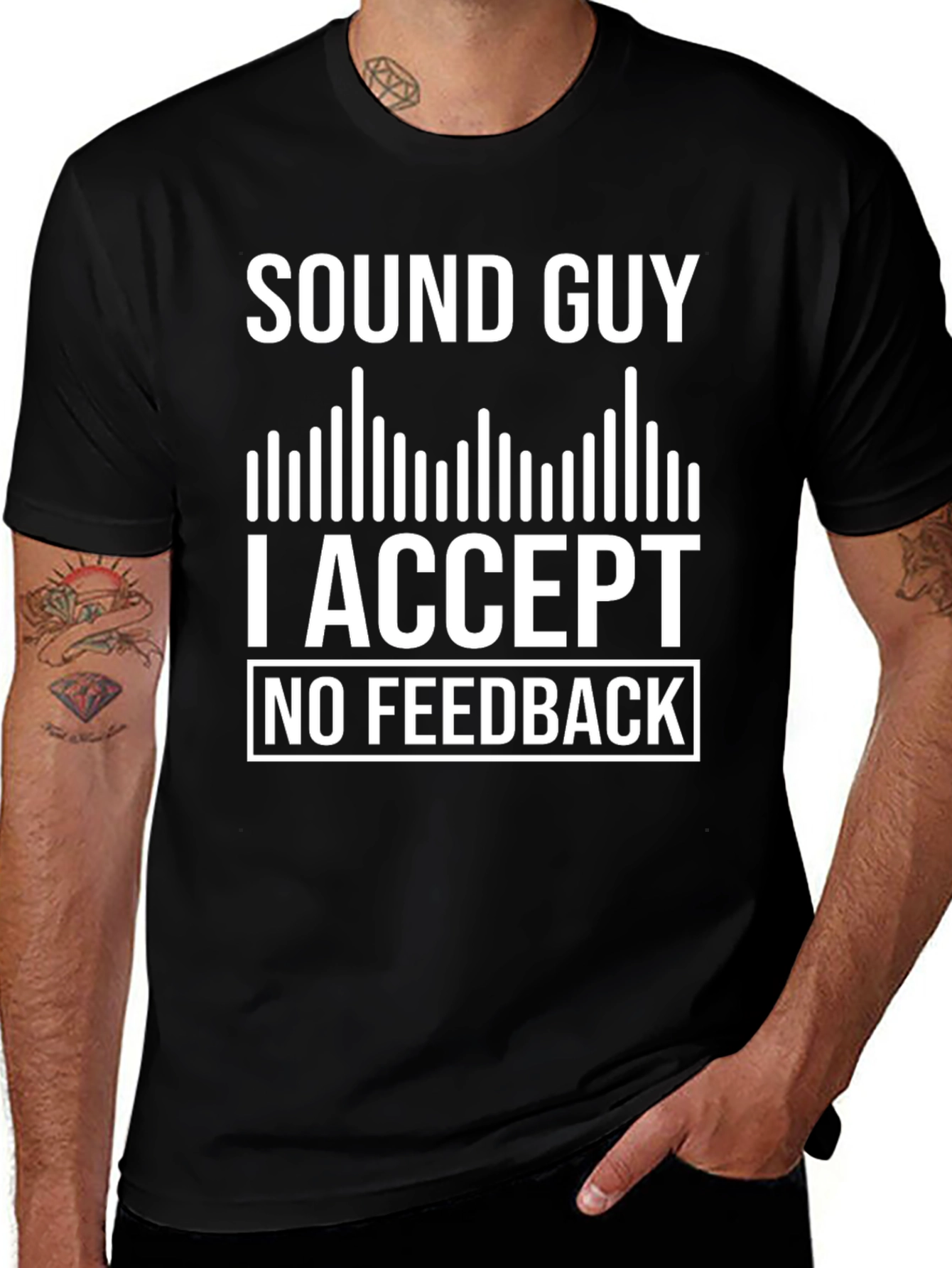 Variant 7 of Sound Guy No Feedback T-Shirt