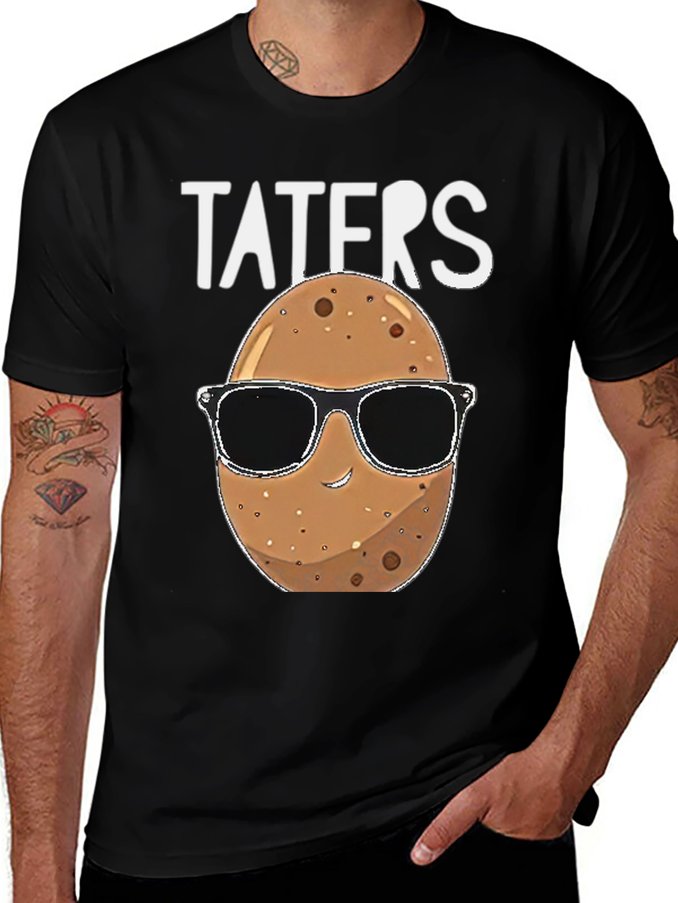 Variant 3 of Taters Graphic Tee - Funny Potato Sunglasses Shirt
