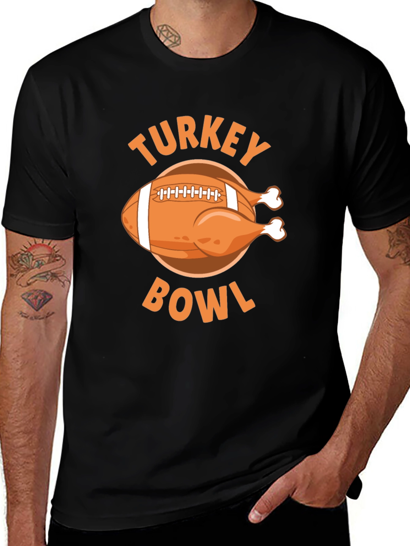 Variant 3 of Turkey Bowl Graphic T-Shirt