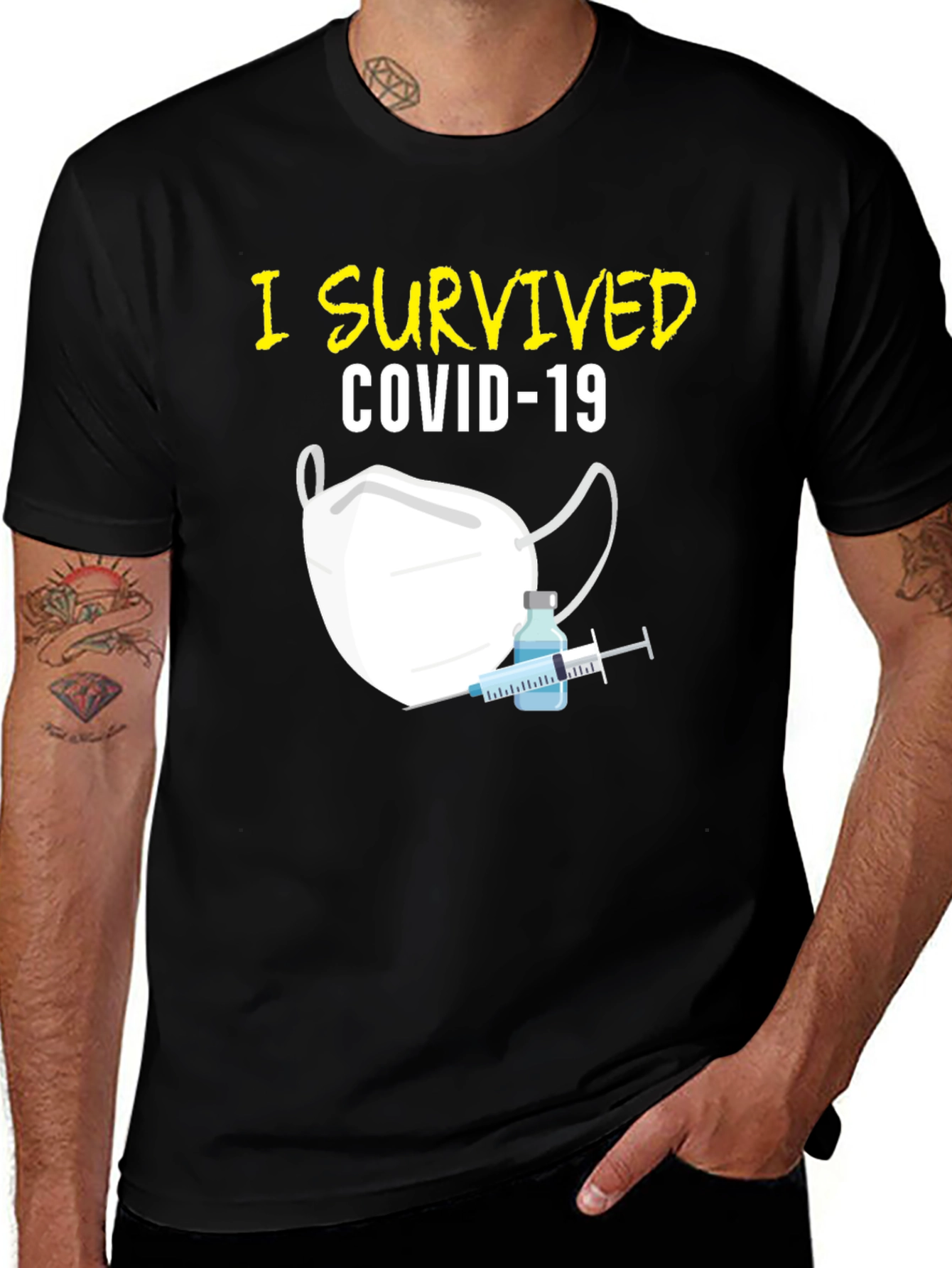 Variant 20 of I Survived COVID-19 Graphic T-Shirt