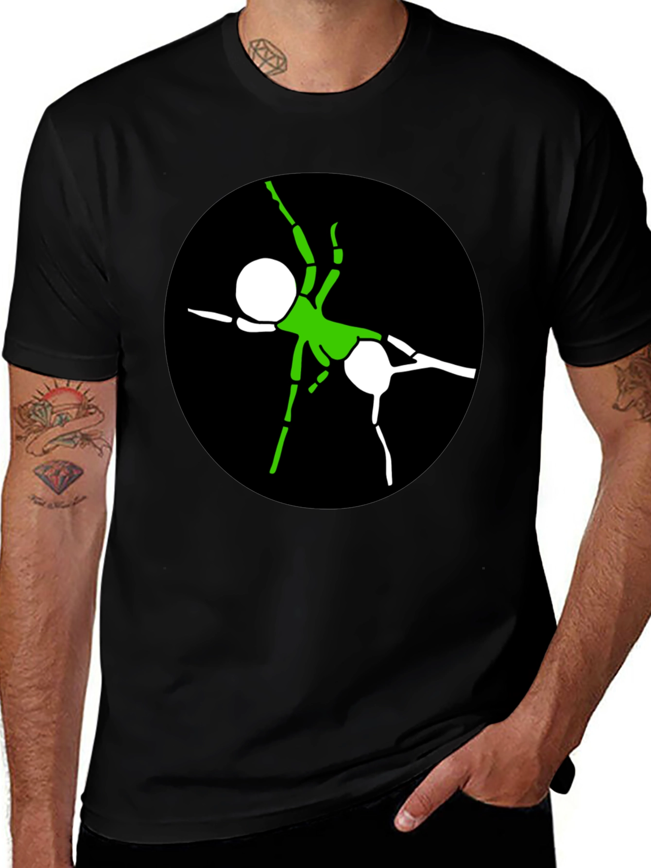 Ant Graphic T-Shirt - Black