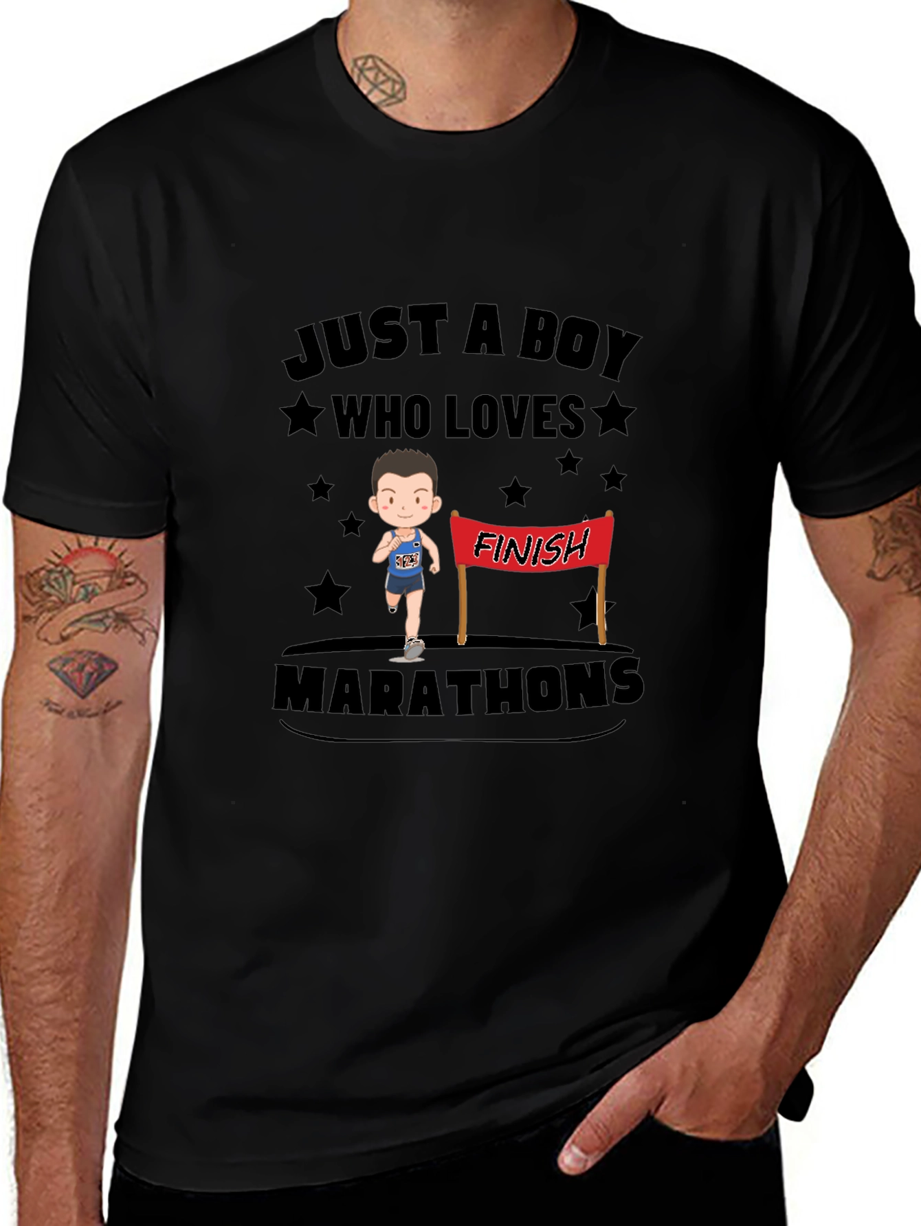Variant 13 of Boy Who Loves Marathons T-Shirt