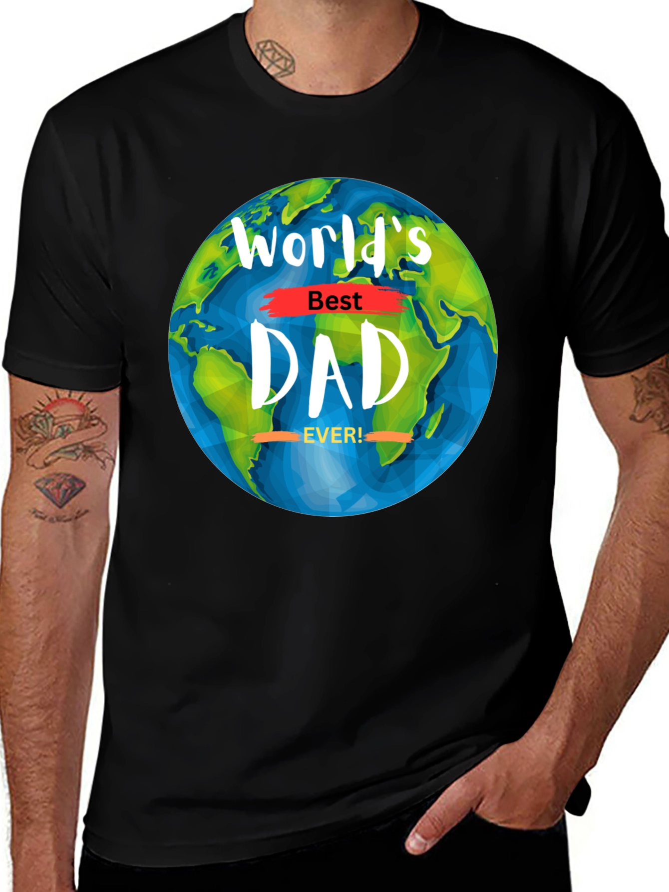 Variant 18 of World's Best Dad Ever Graphic T-Shirt